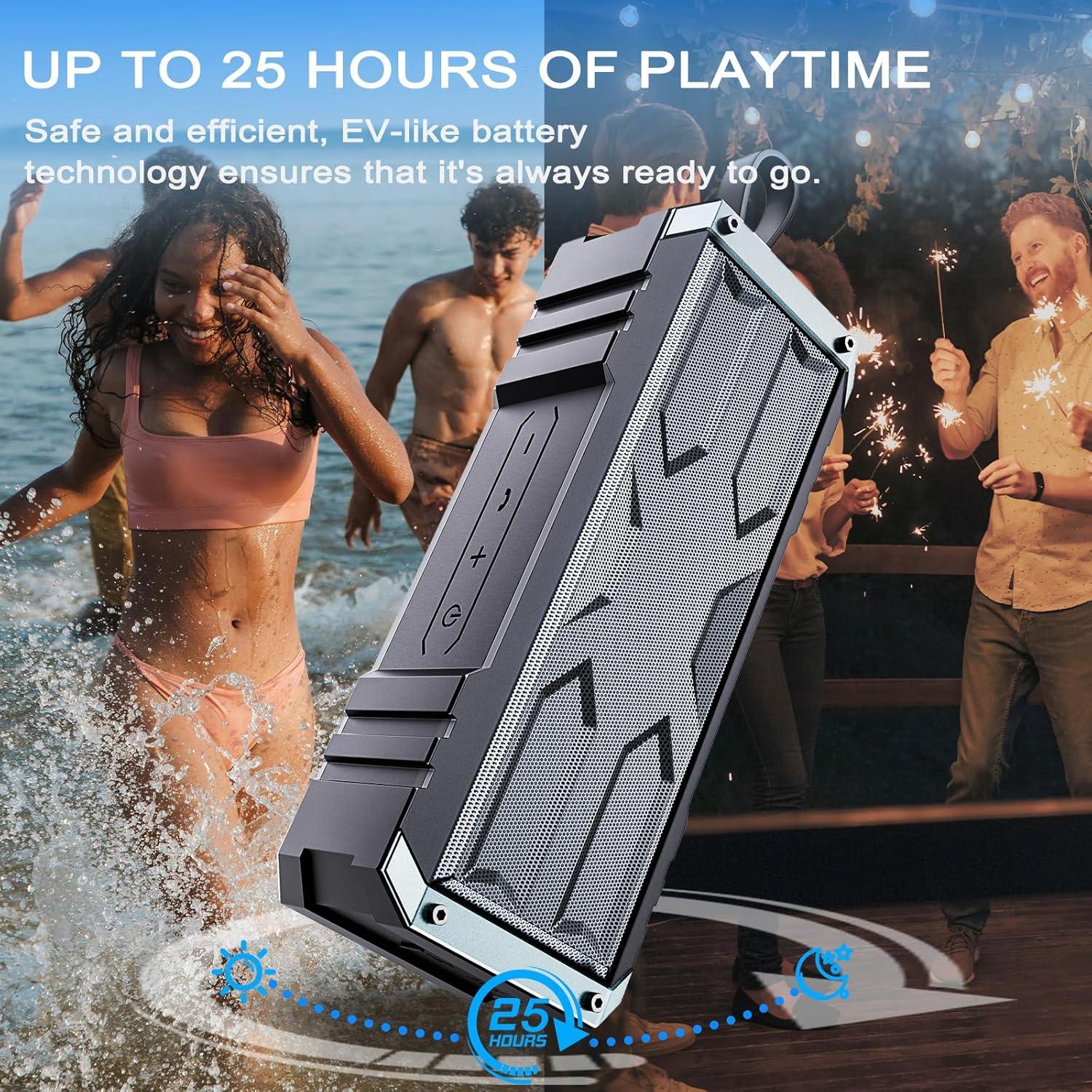 Altavoz Bluetooth Portátil Comiso C28N 20W Impermeable IPX7