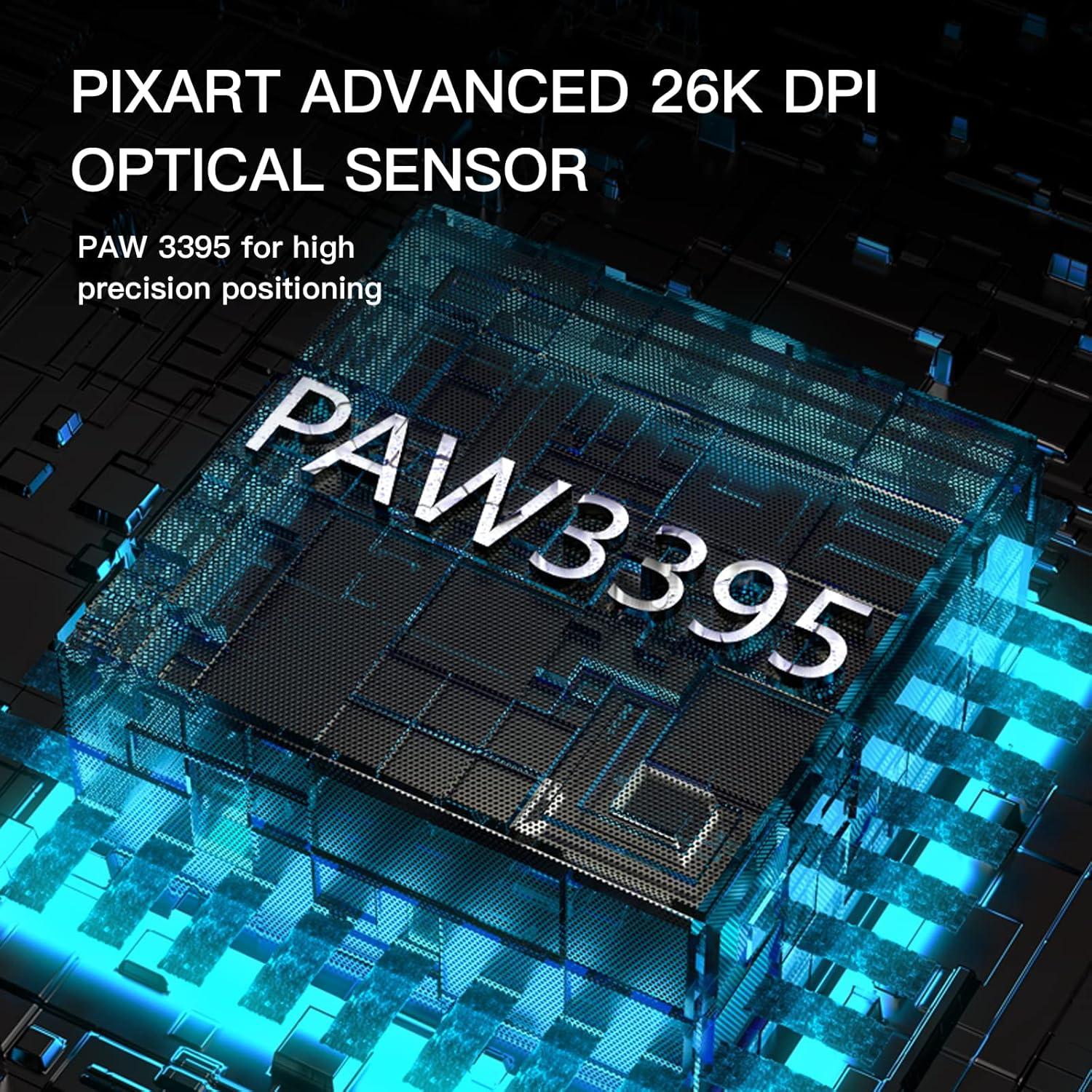 Ratón Gaming Inalámbrico Darmoshark M3 26000DPI 58g