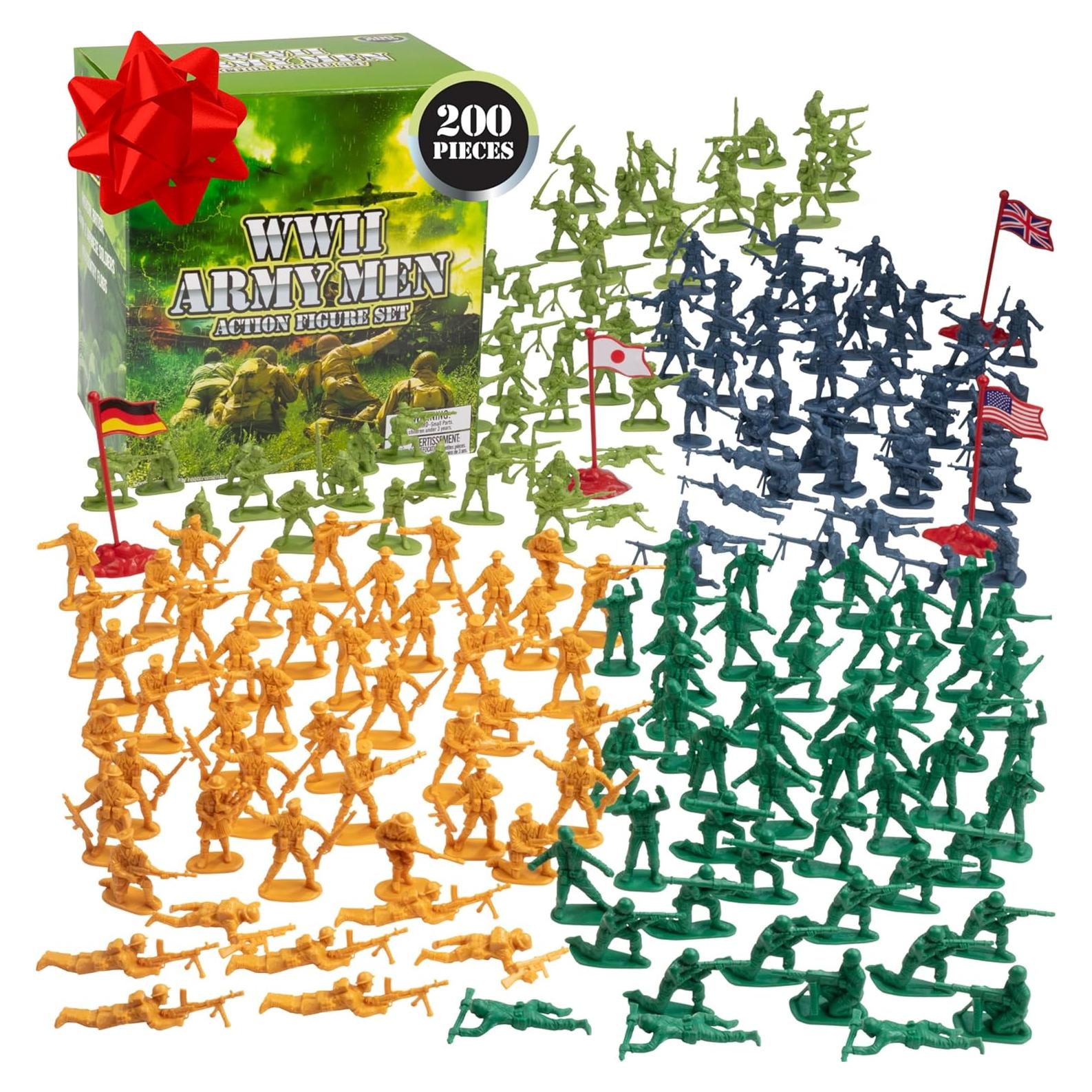 Juego de figuras de acción SCS Direct WWII 200 piezas