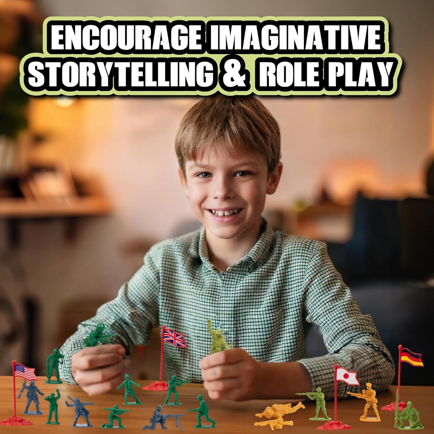 Juego de figuras de acción SCS Direct WWII 200 piezas