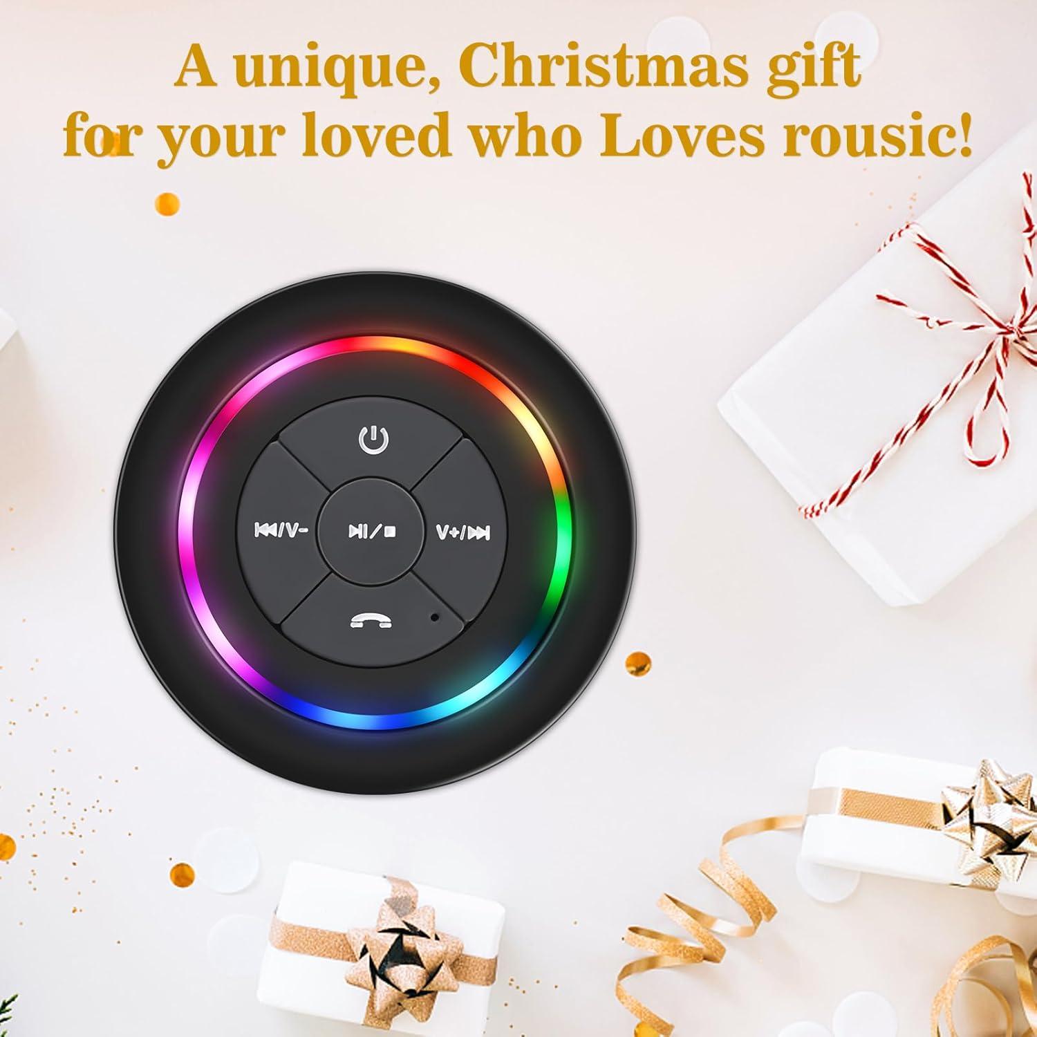 Altavoz Bluetooth HAISSKY IP67 con Luz LED y Ventosa