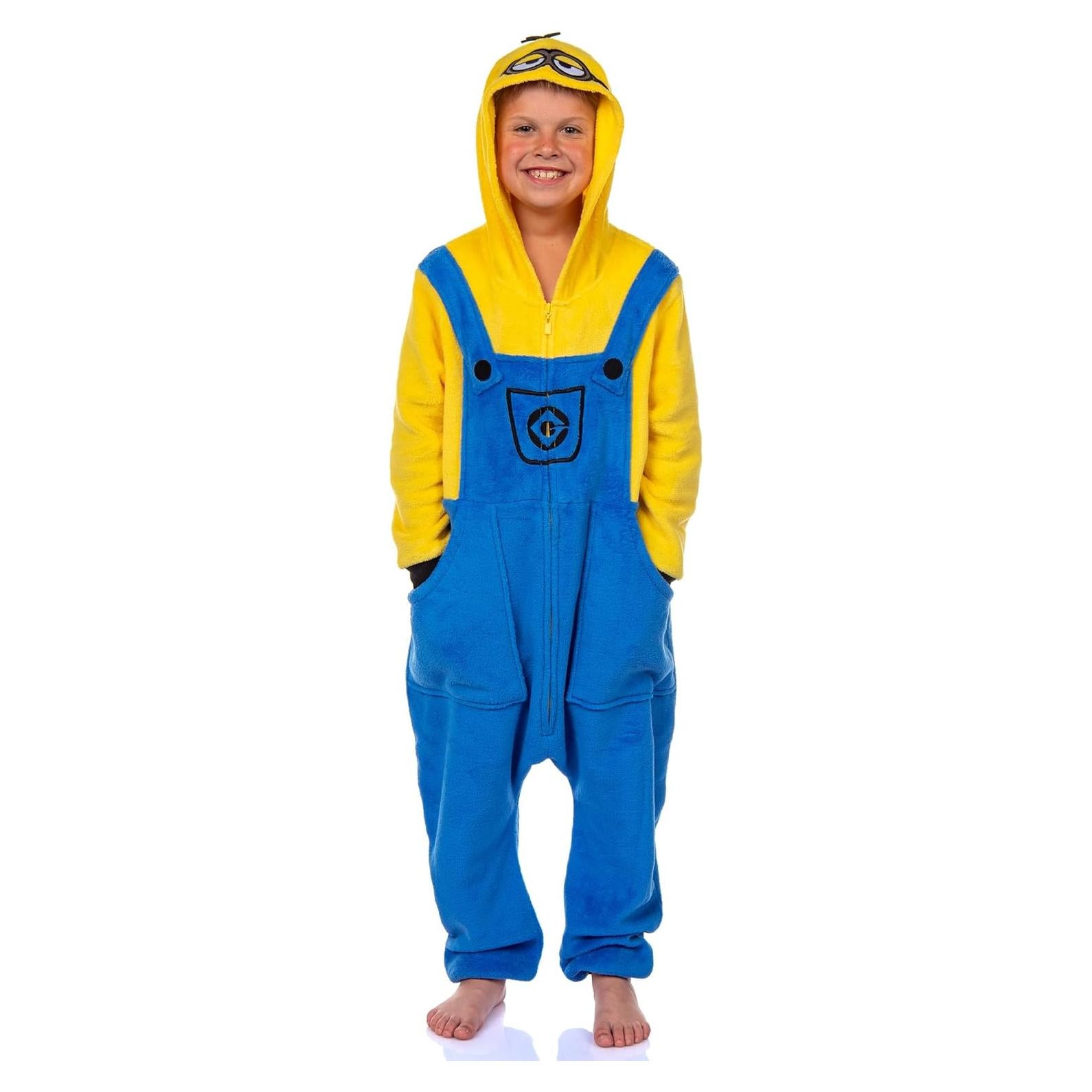 Kigurumi para Niños Minions Intimo - Stuart y Kevin - Forro Polar