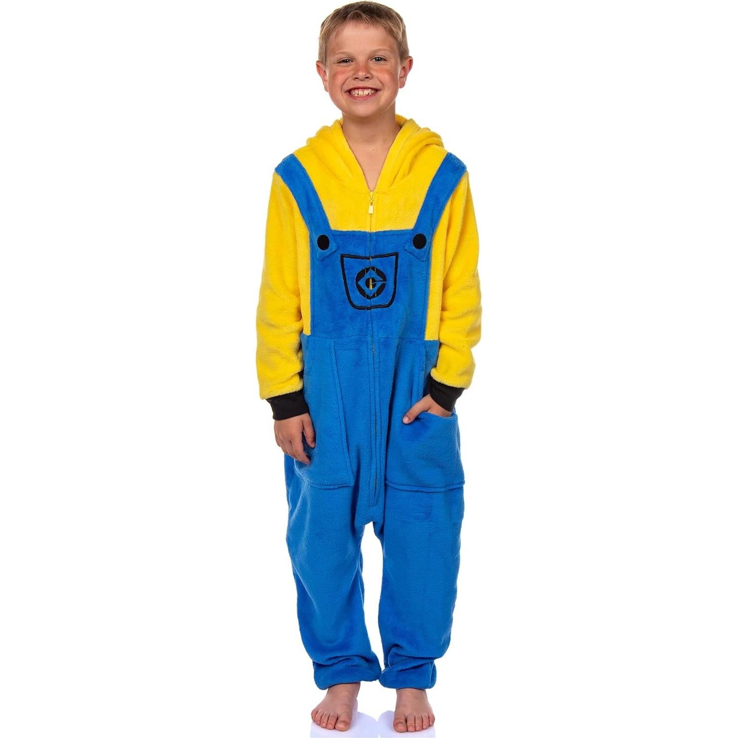 Kigurumi para Niños Minions Intimo - Stuart y Kevin - Forro Polar