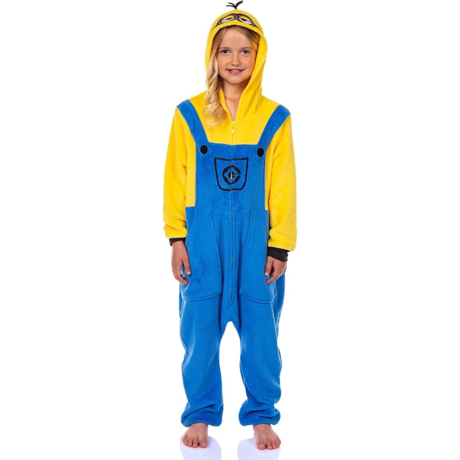 Kigurumi para Niños Minions Intimo - Stuart y Kevin - Forro Polar