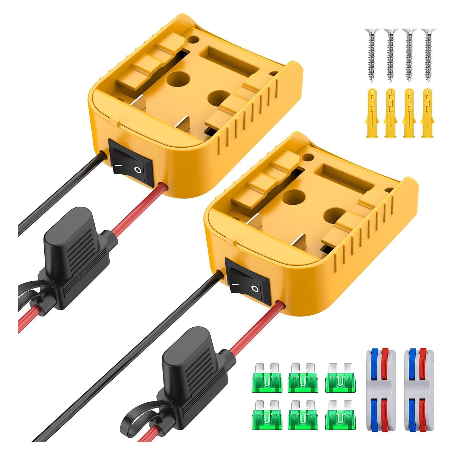 Adaptador de Batería Azocek 20V para Juguetes RC 2 Paquetes