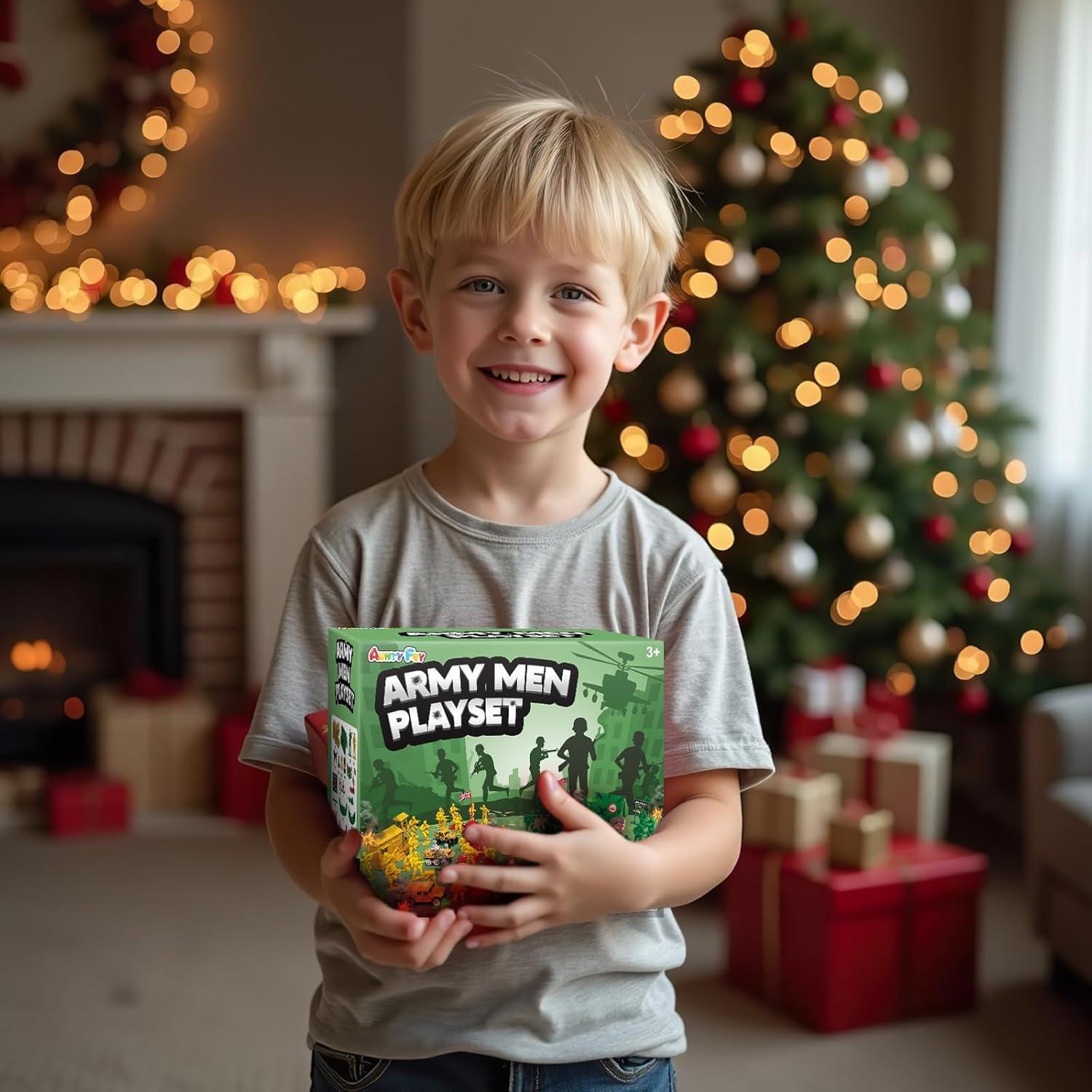 Juego de 105 PCS Soldados del Ejército Jielun con Tanque