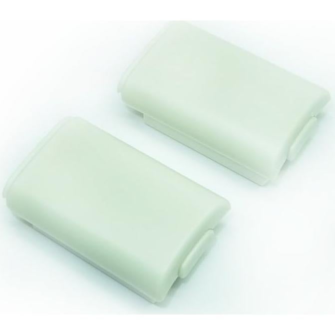 2x Cubierta Batería Blanca XBOX 360 - Reemplazo Perfecto