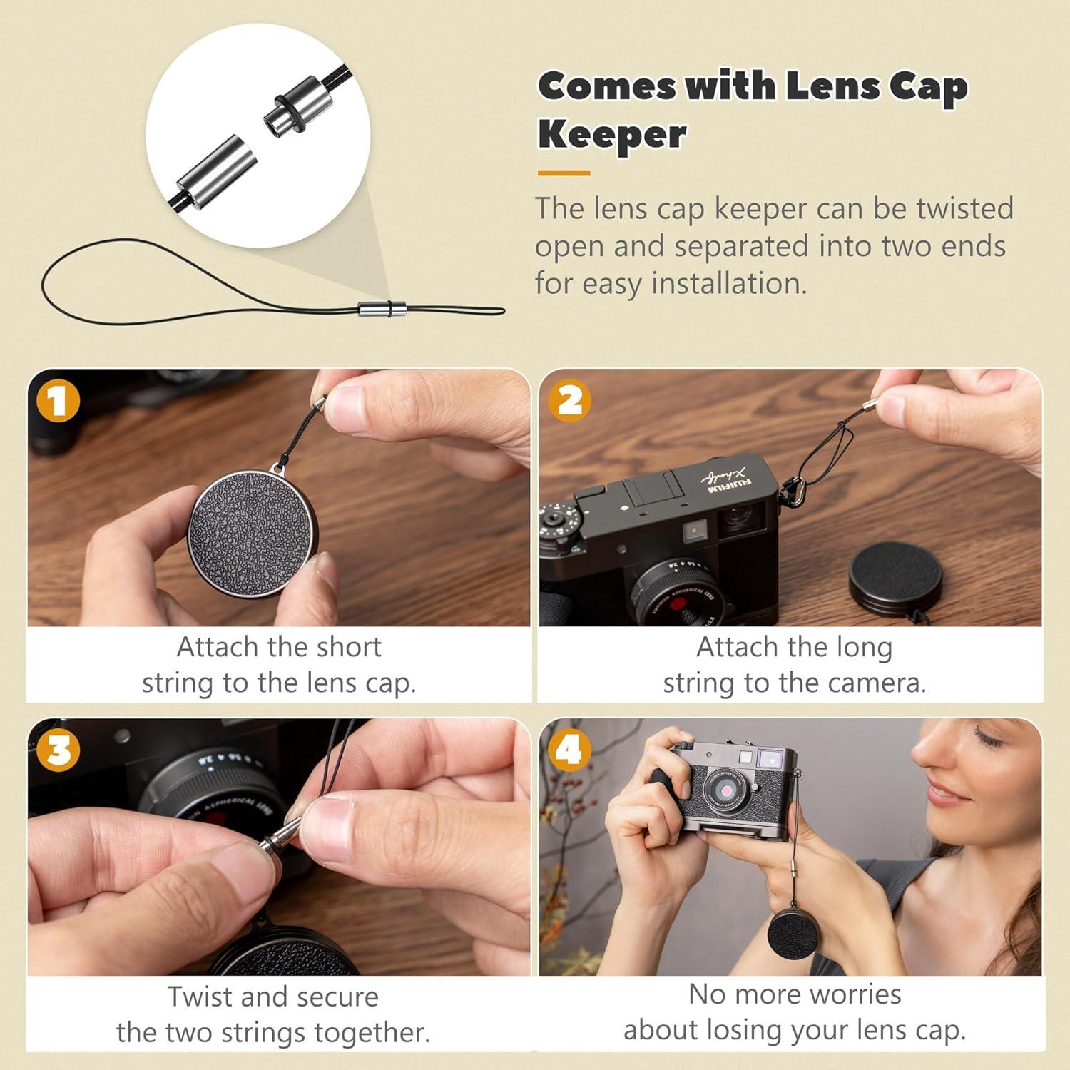 Cubierta de lente JJC para cámara Fujifilm X Half, negra