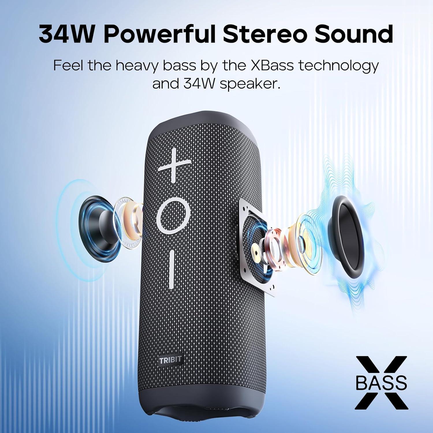 Altavoz Bluetooth Tribit StormBox 2 34W Impermeable IPX7