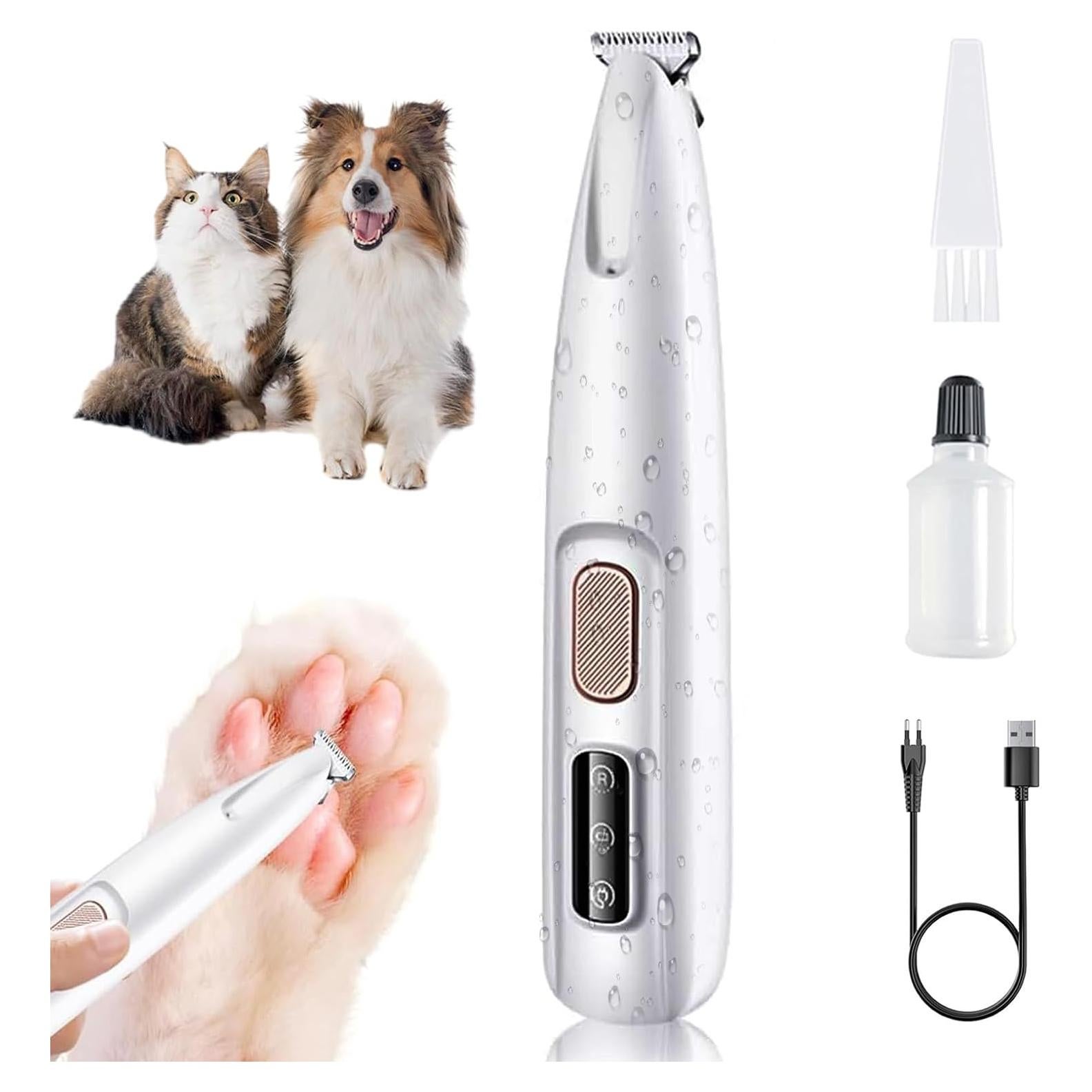 Recortadora de patas de perro Genérico recargable impermeable 18mm