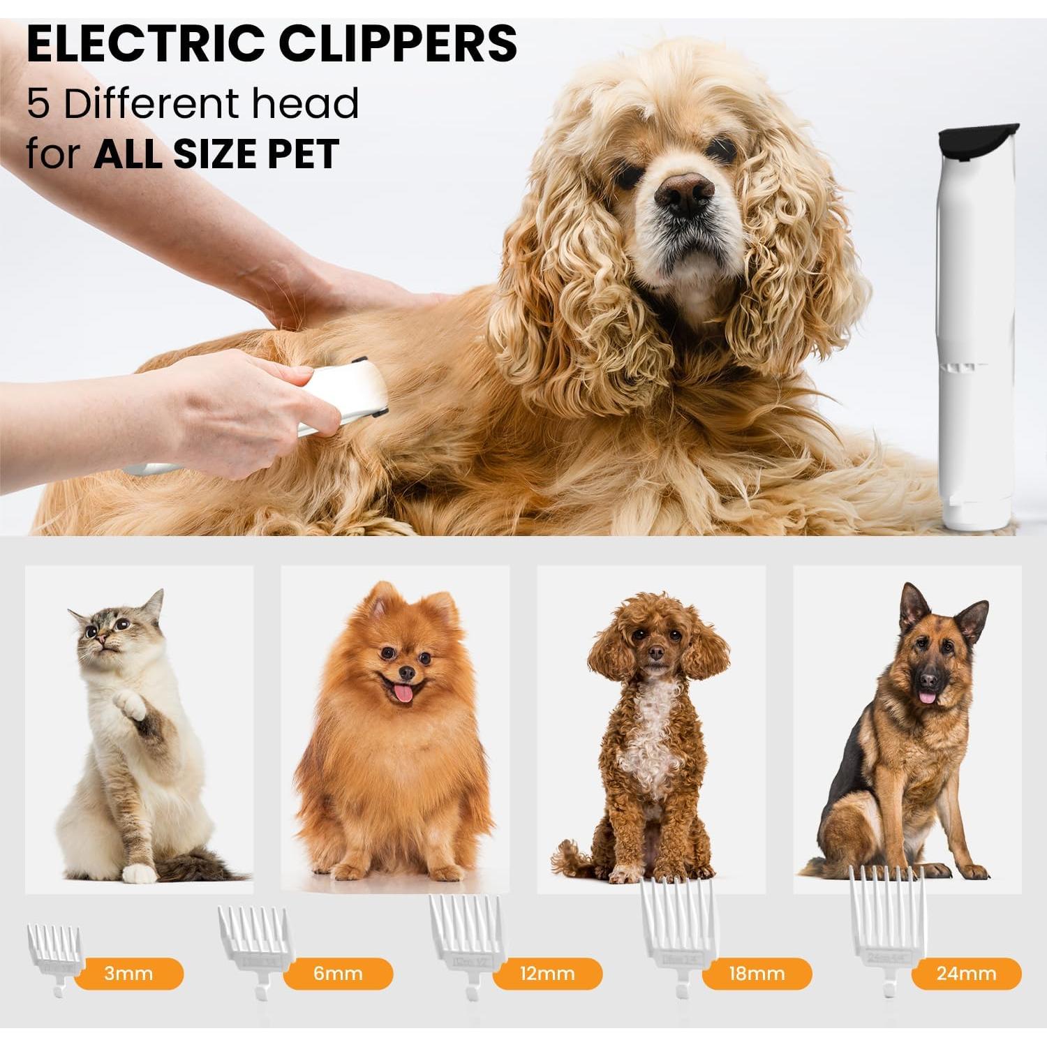 Kit de Aseo 3 en 1 Pet Terra - Secador, Aspiradora y Cortadora