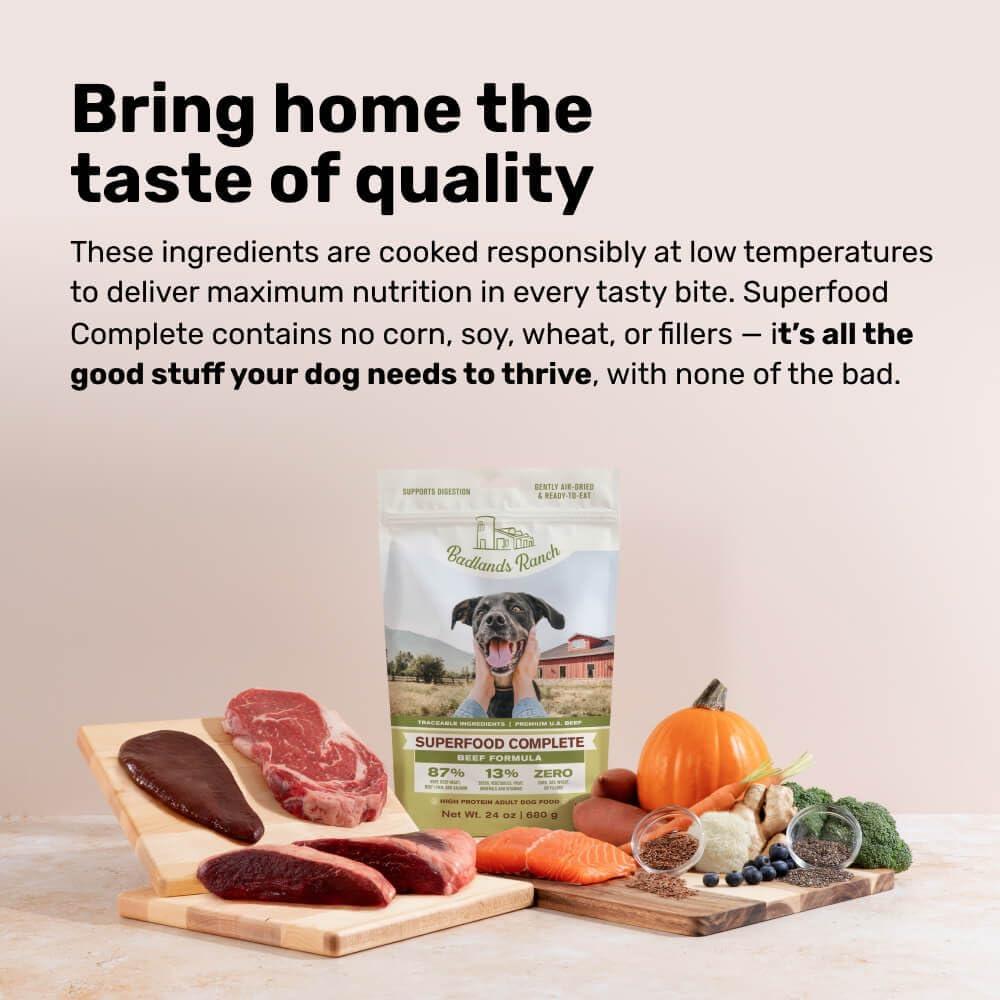 Comida para Perros Adultos Badlands Ranch 680g Superfood Res