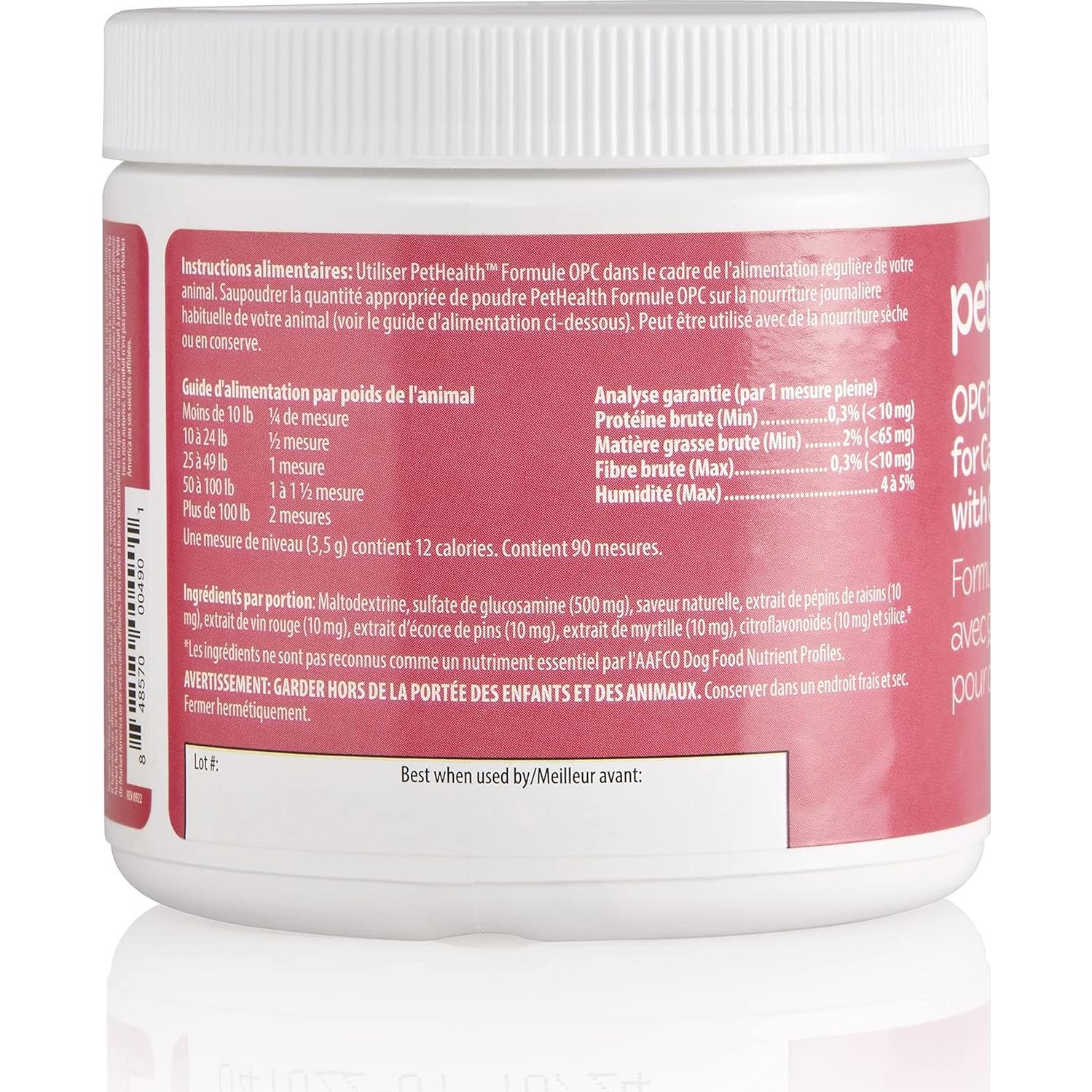 Fórmula OPC Salud para Mascotas Pureza - Glucosamina 90 Porciones