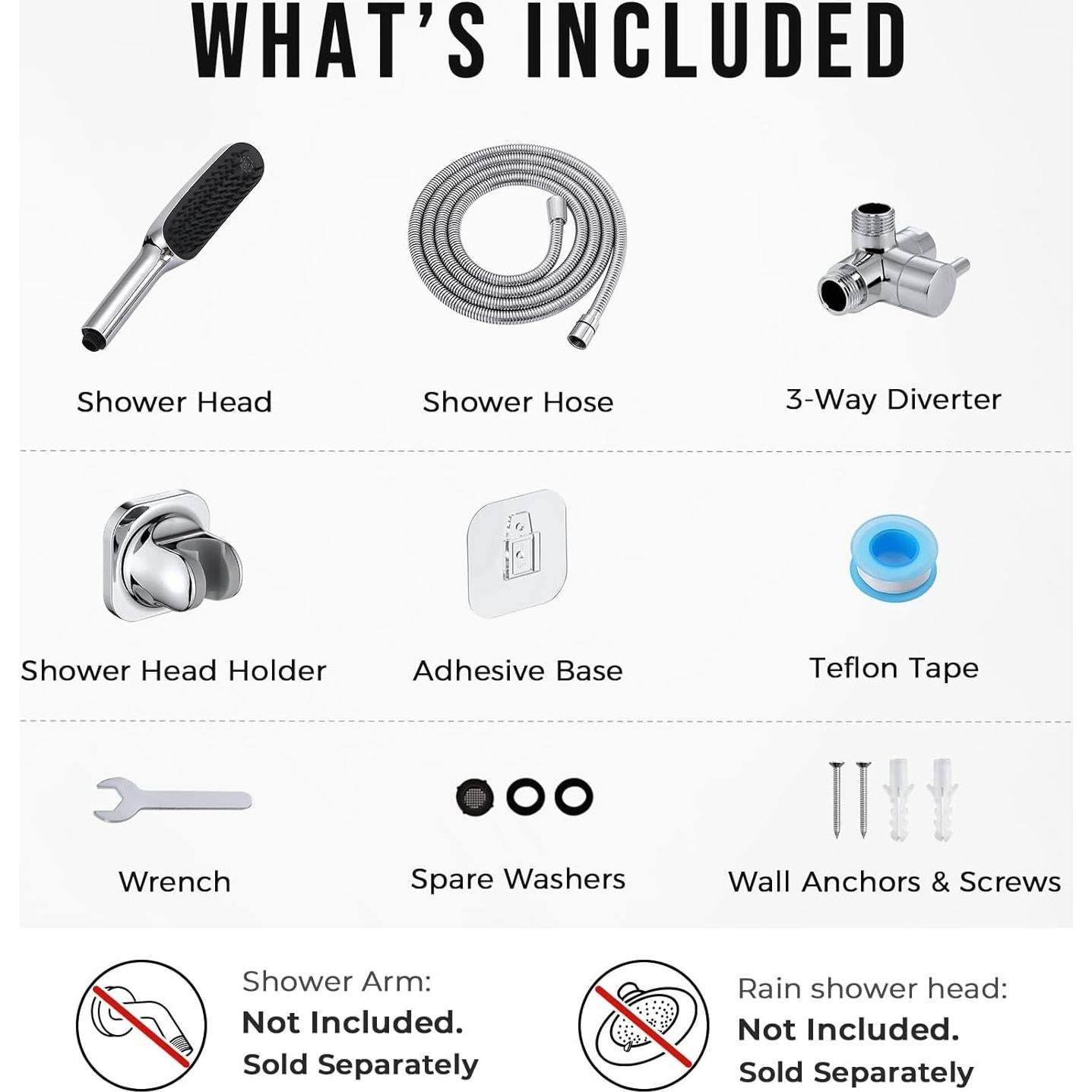 G-Promise Pulverizador de Ducha para Perros 3 Modos 2.54m