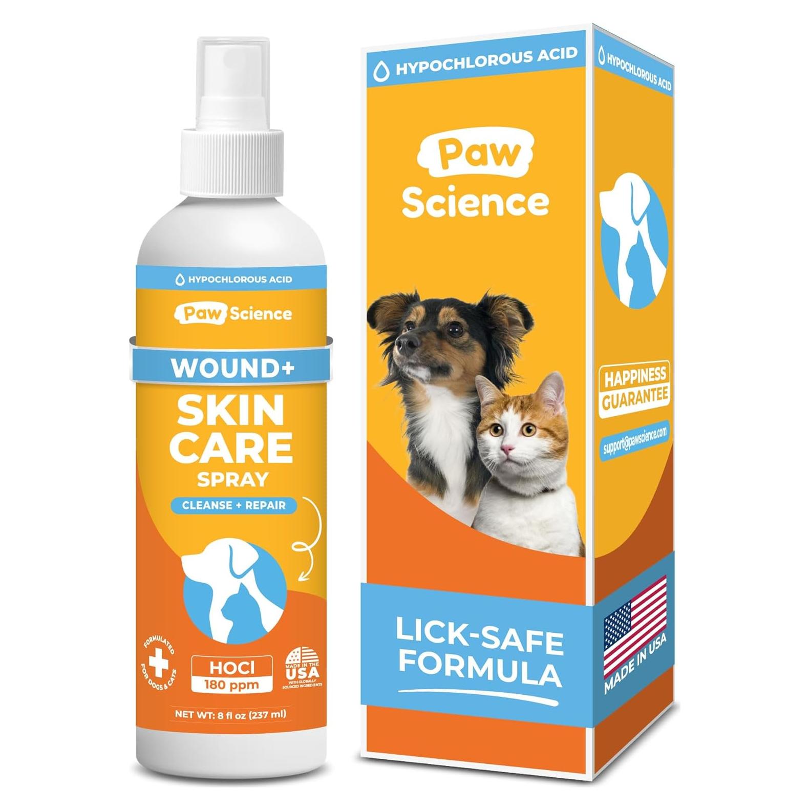 Spray Antiséptico Paw Science para Cuidado de Piel de Mascotas