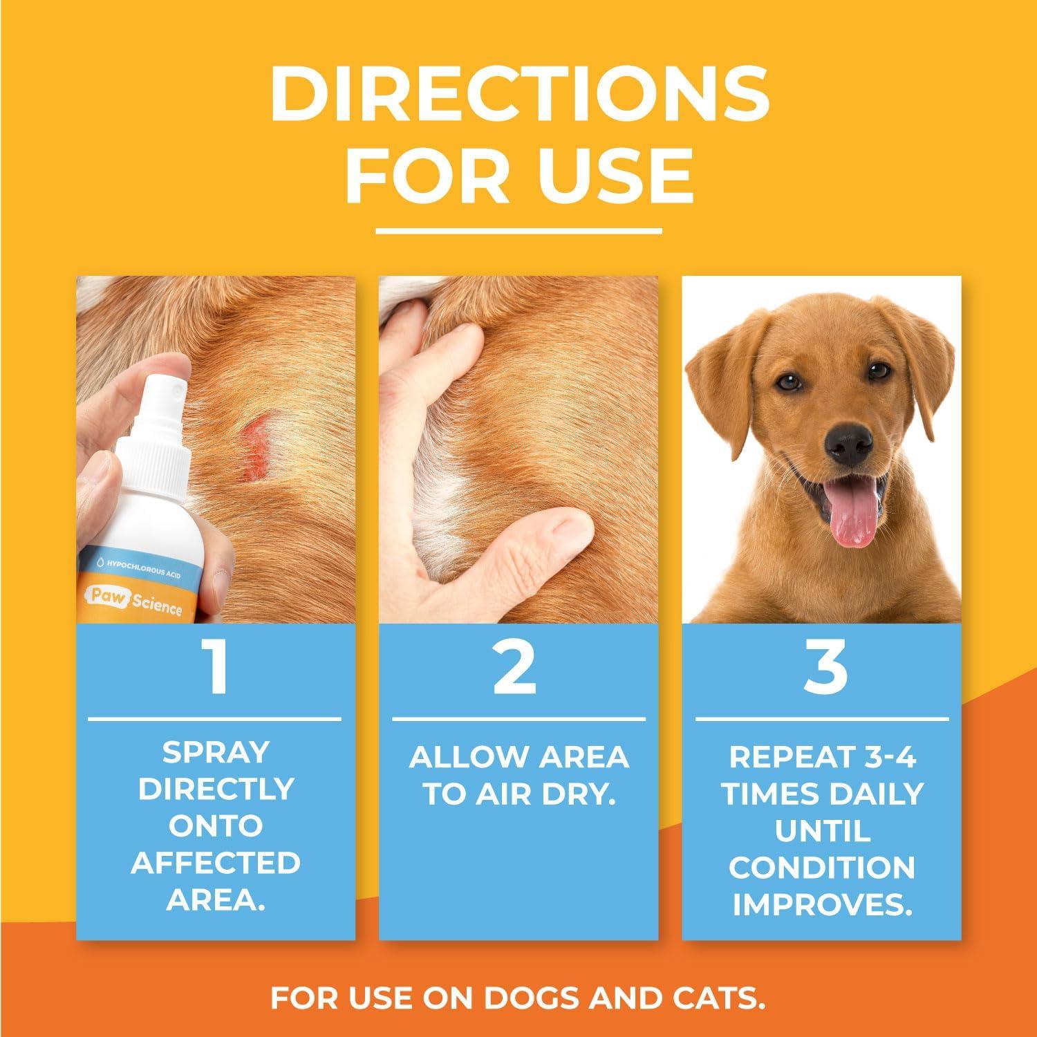 Spray Antiséptico Paw Science para Cuidado de Piel de Mascotas