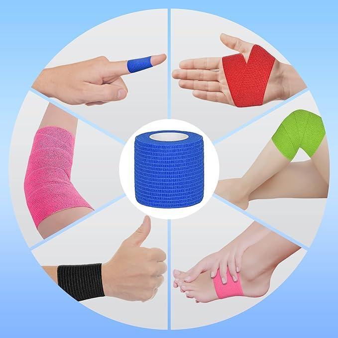 Venda Autoadhesiva ZeekPet 5 cm x 4.57 m - 8 Rollos Azul