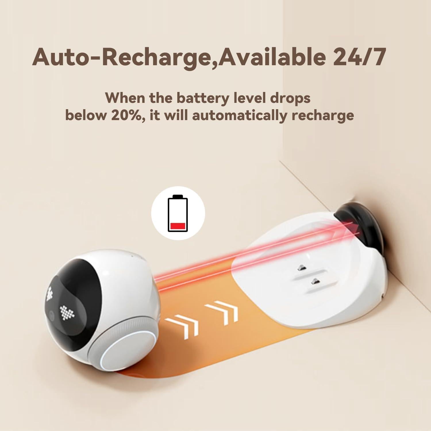 Cámara Robot AEZ Magic S1 1080P HD para Mascotas Interior