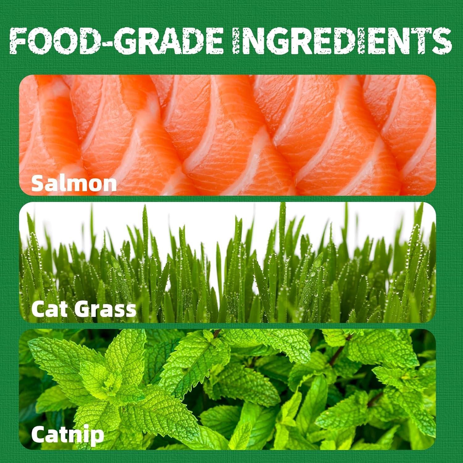 Golosinas para Gatos Solo Prueba 380g Salmón y Hierba Gatera