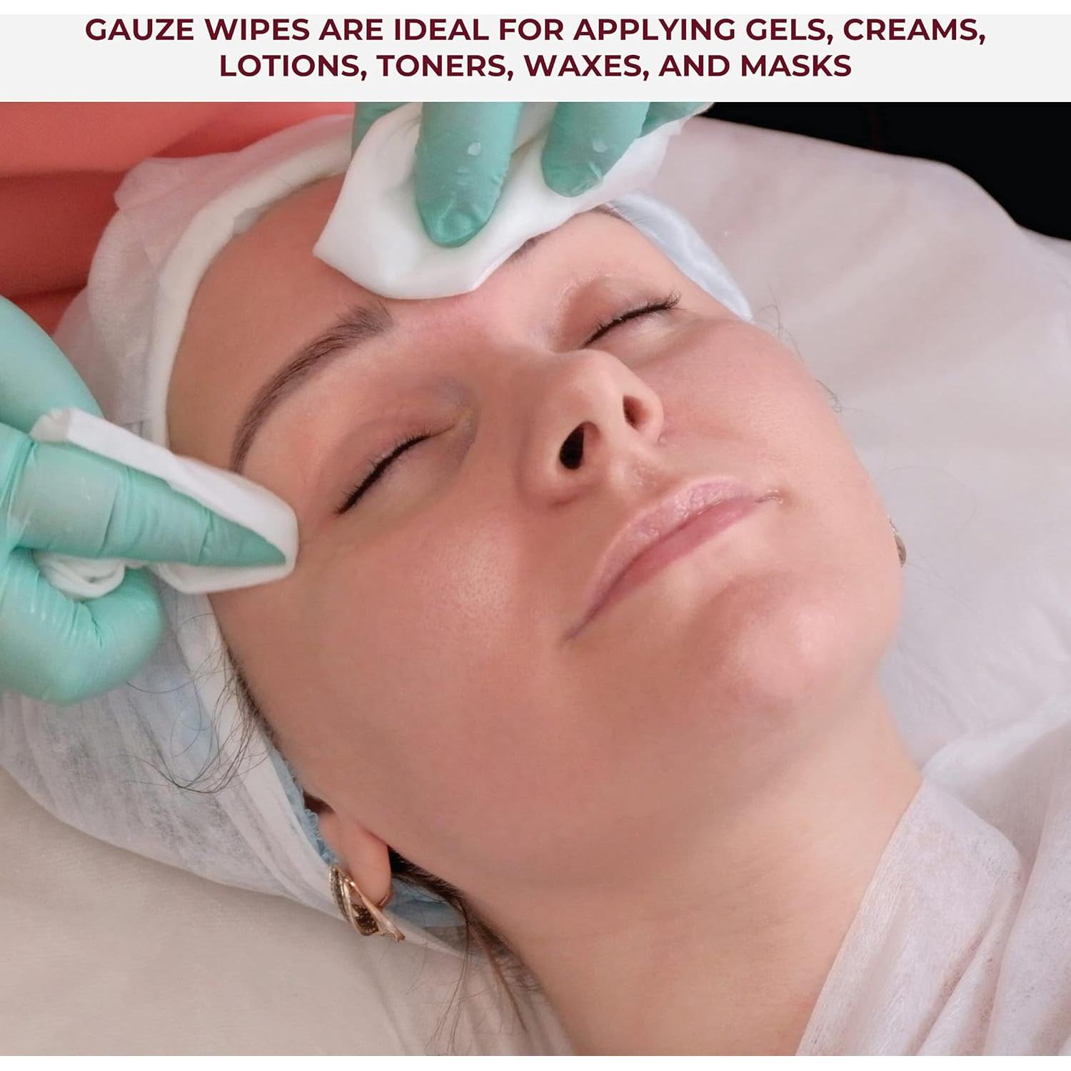 Toallitas de Gasa Sedosa ForPro 4 Capas 10.16 cm 200 Unidades