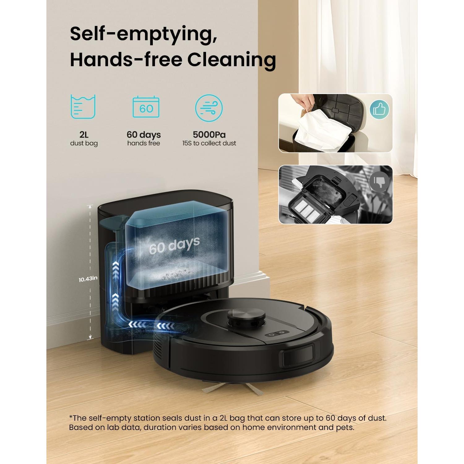 Aspiradora Robot Vexilar W11 con Autovaciado y Navegación LiDAR