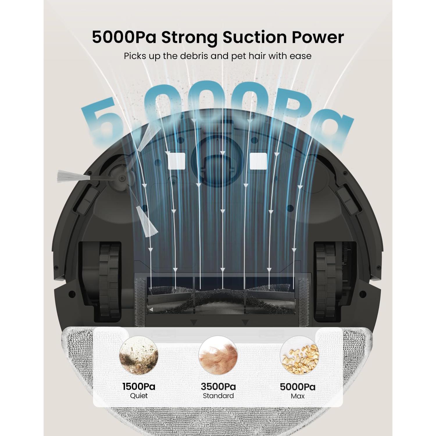 Aspiradora Robot Vexilar W11 con Autovaciado y Navegación LiDAR