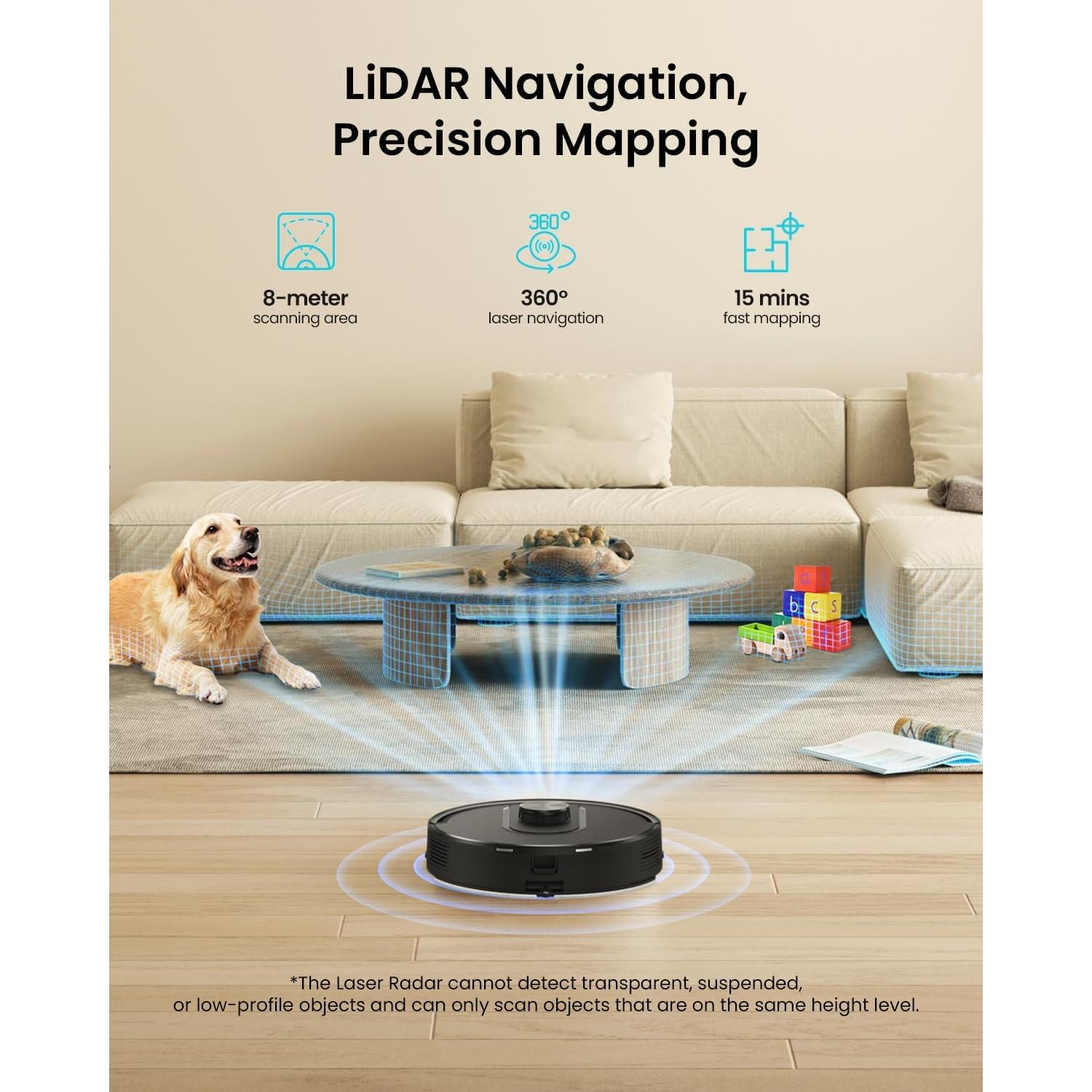 Aspiradora Robot Vexilar W11 con Autovaciado y Navegación LiDAR