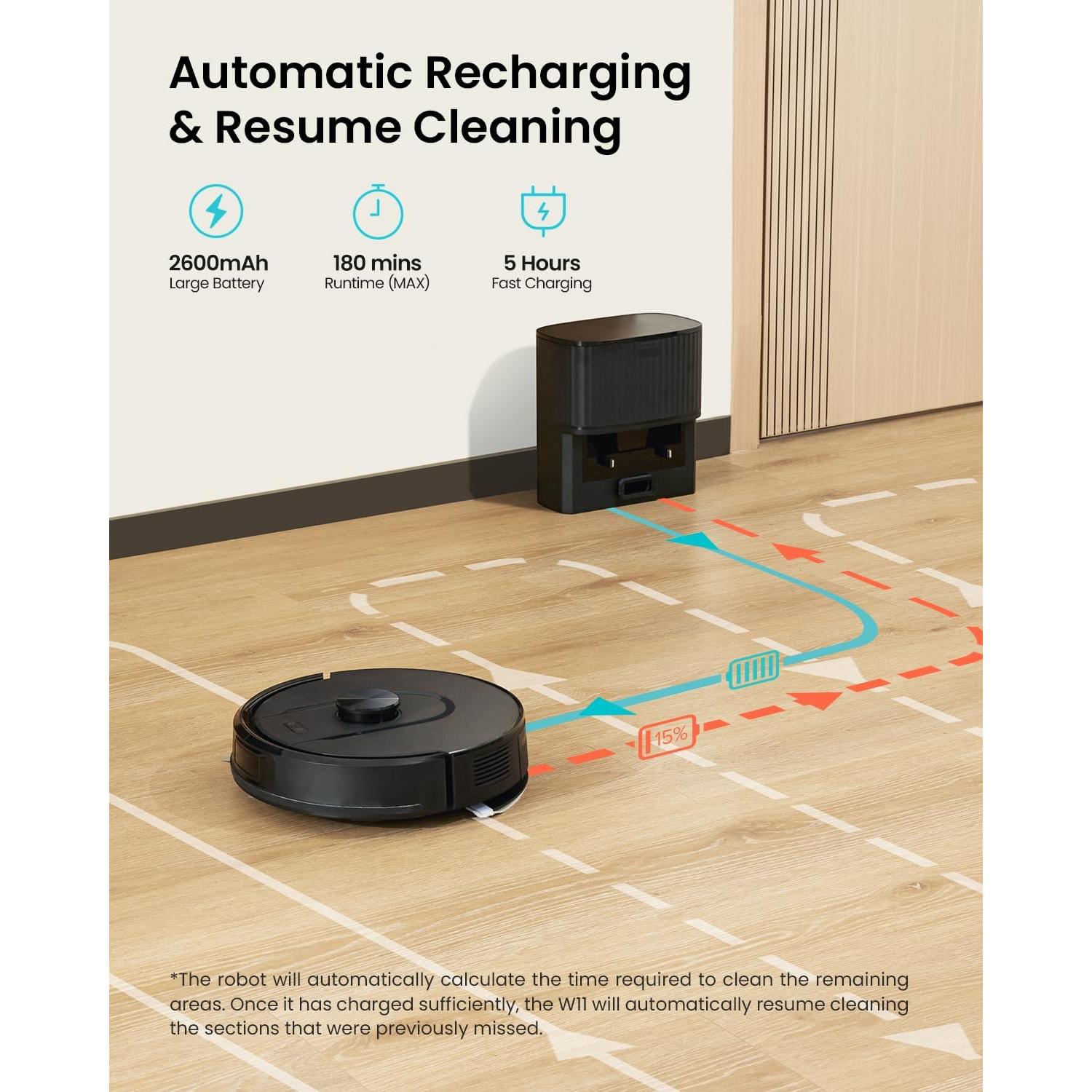 Aspiradora Robot Vexilar W11 con Autovaciado y Navegación LiDAR
