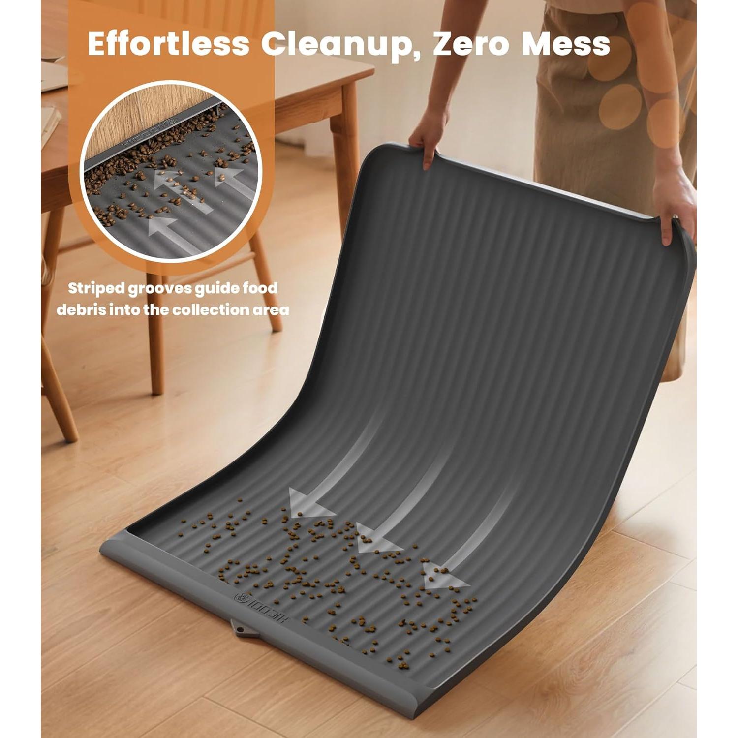 Alfombrilla Antideslizante para Comida de Perro YITOUU 91x61cm