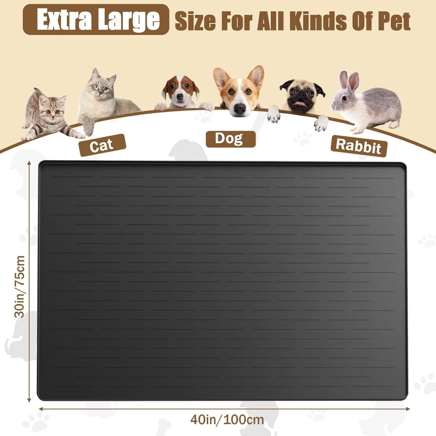 Alfombrilla de Silicona Extra Grande LOGIFTVE 100x75cm Gris