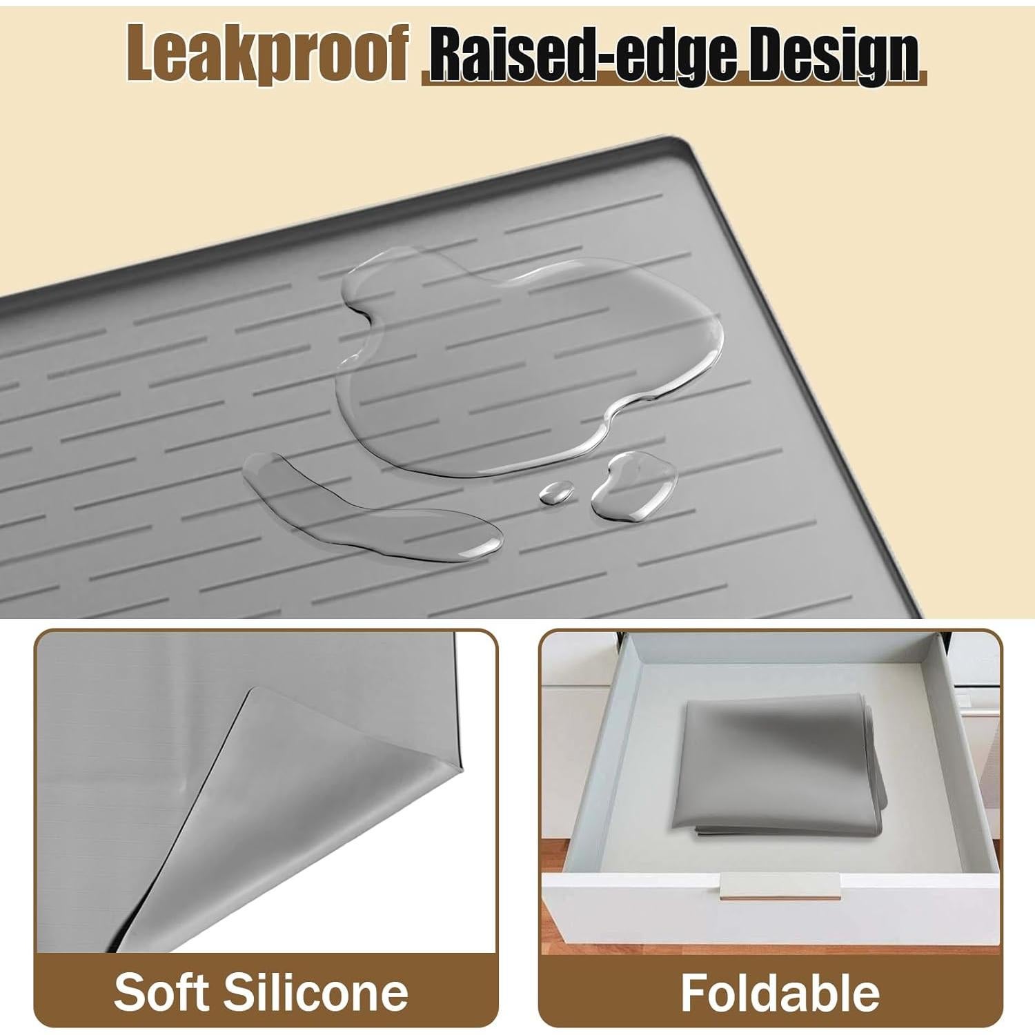 Alfombrilla de Silicona Extra Grande LOGIFTVE 100x75cm Gris