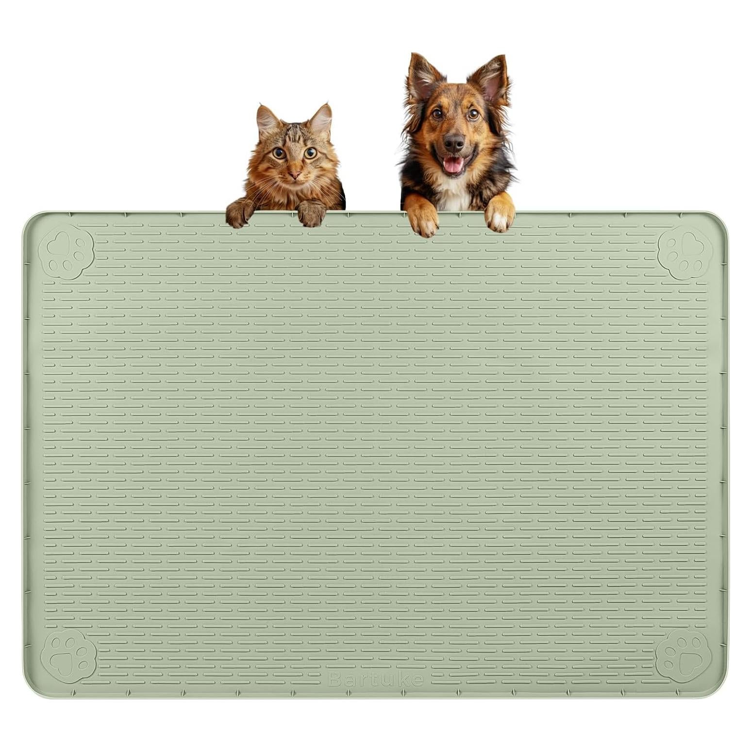 Alfombrilla de Silicona Antideslizante Bartuke 86x56cm Verde Claro