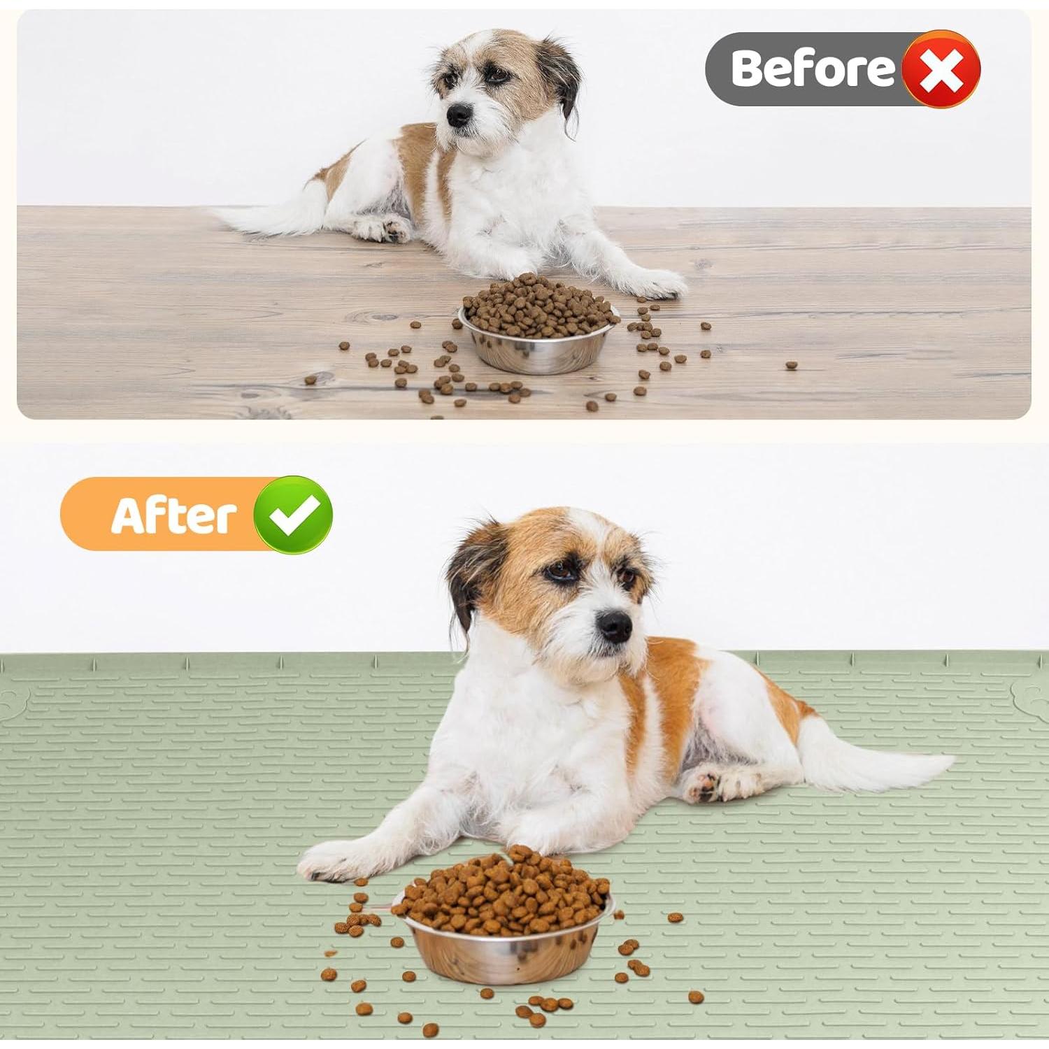 Alfombrilla de Silicona Antideslizante Bartuke 86x56cm Verde Claro