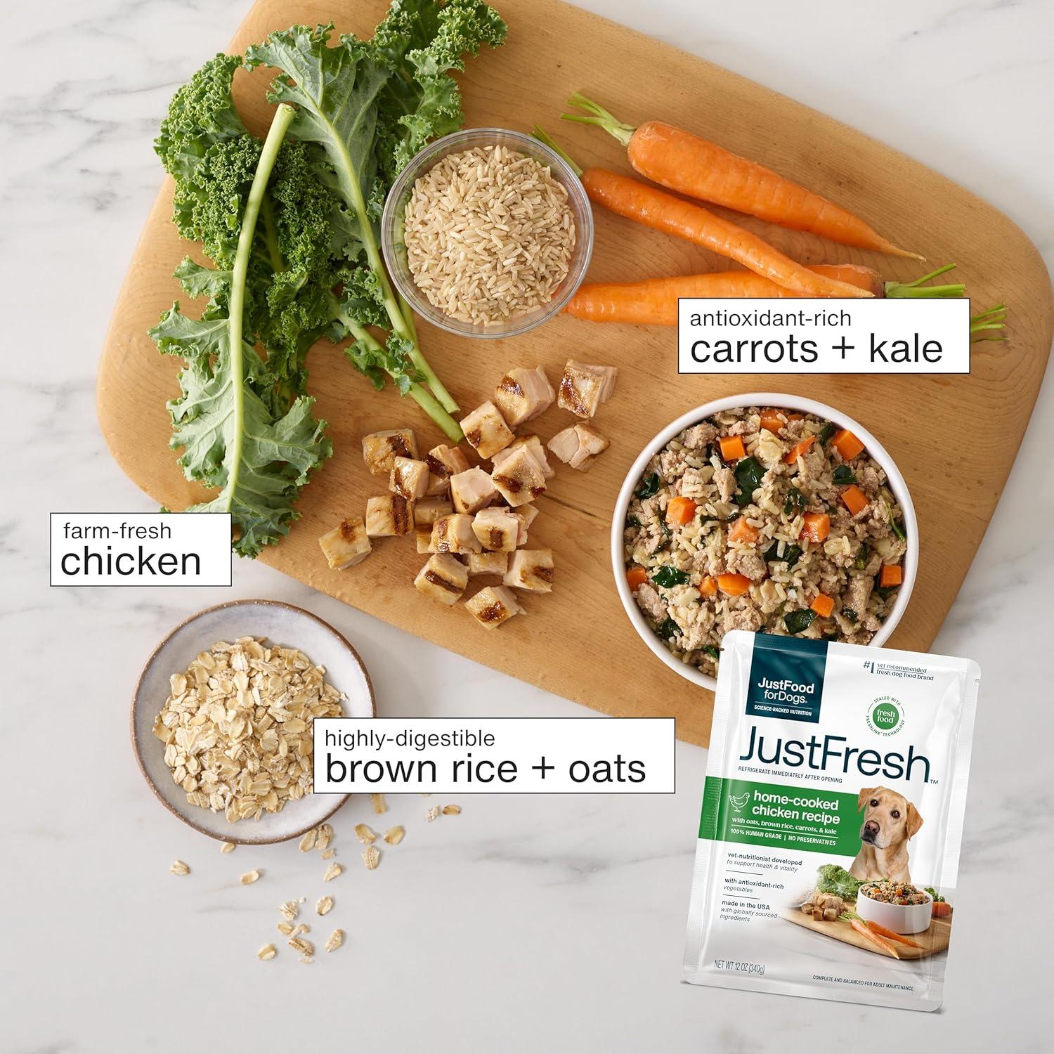 Comida Húmeda para Perros JustFoodForDogs Pollo 340g