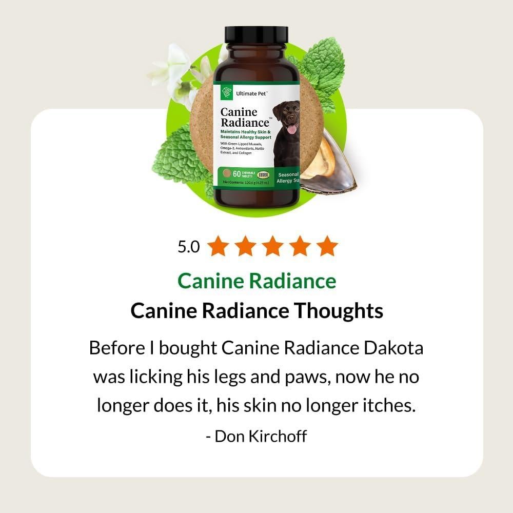 Suplemento Antialérgico para Perros Radiance Canina - 60 Tabletas