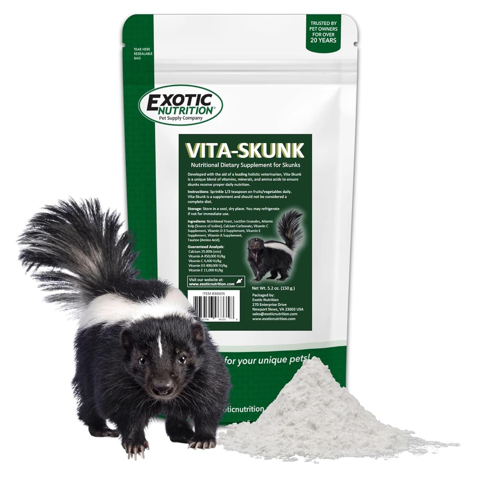 Suplemento Dietético Vita-Skunk Exotic Nutrition 147 g para Zorrillos