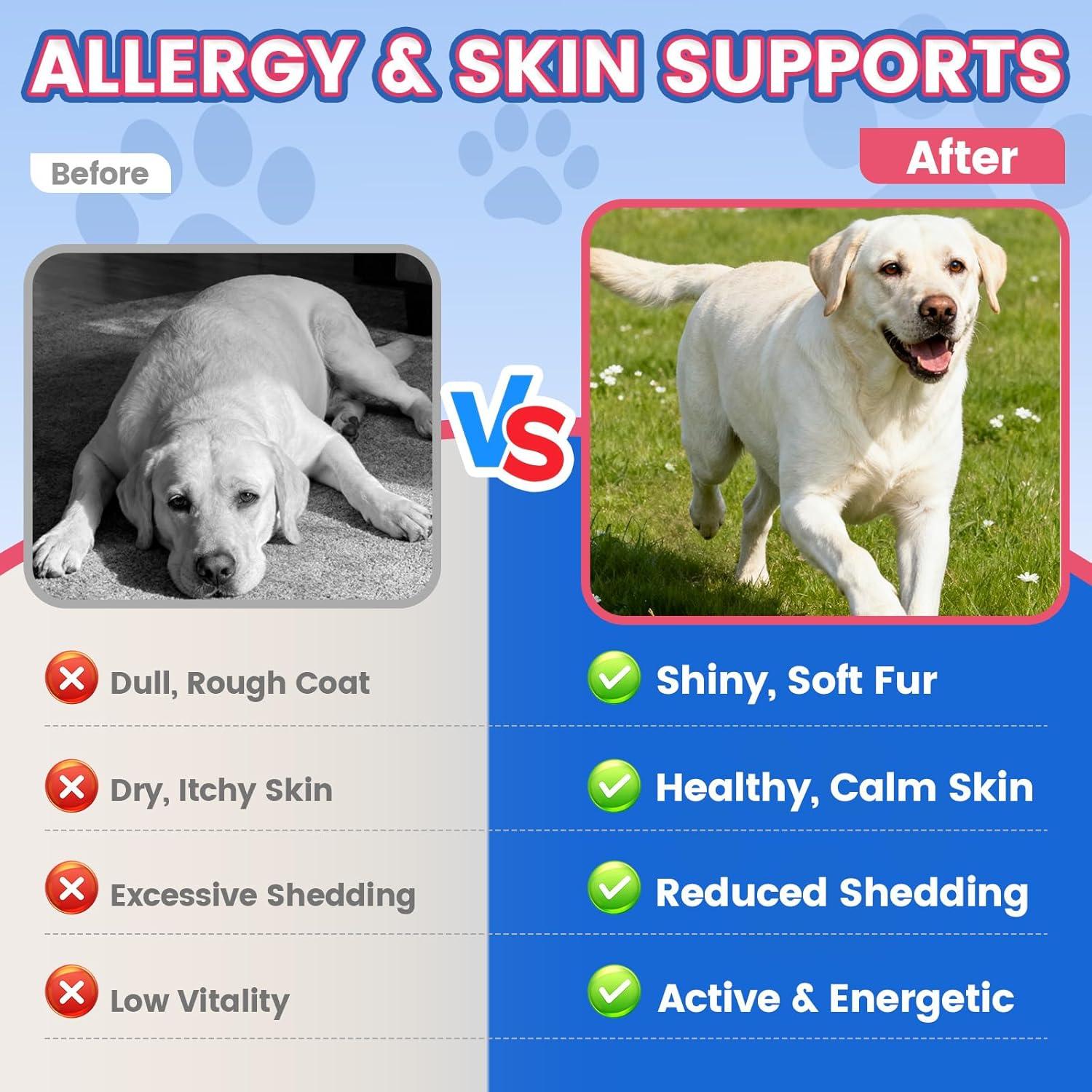 Suplemento Omega 3 para Perros Wagmee 500 Masticables Piel y Pelaje