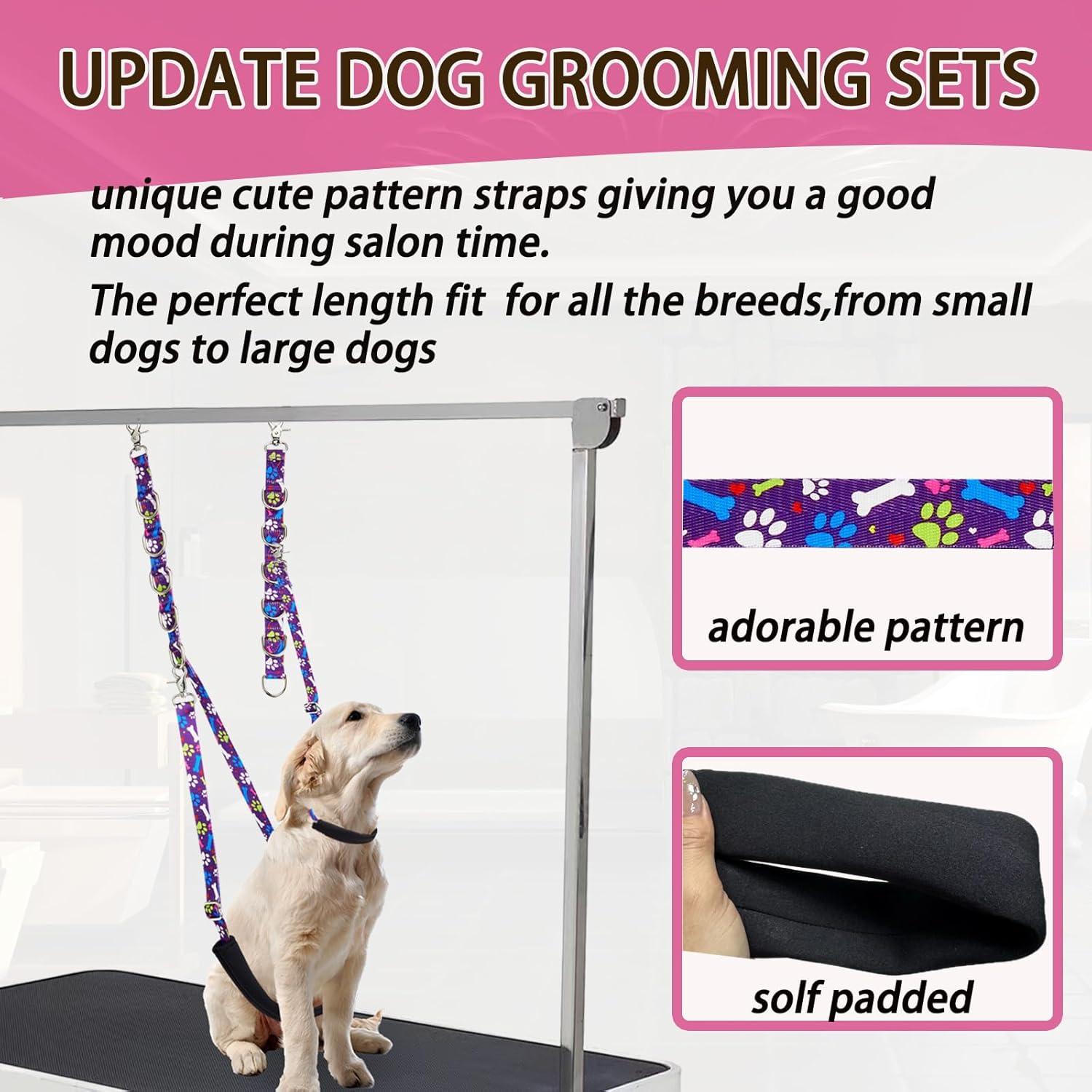 Correa de Barriga para Aseo de Perros FURSDOLY Verde Ajustable