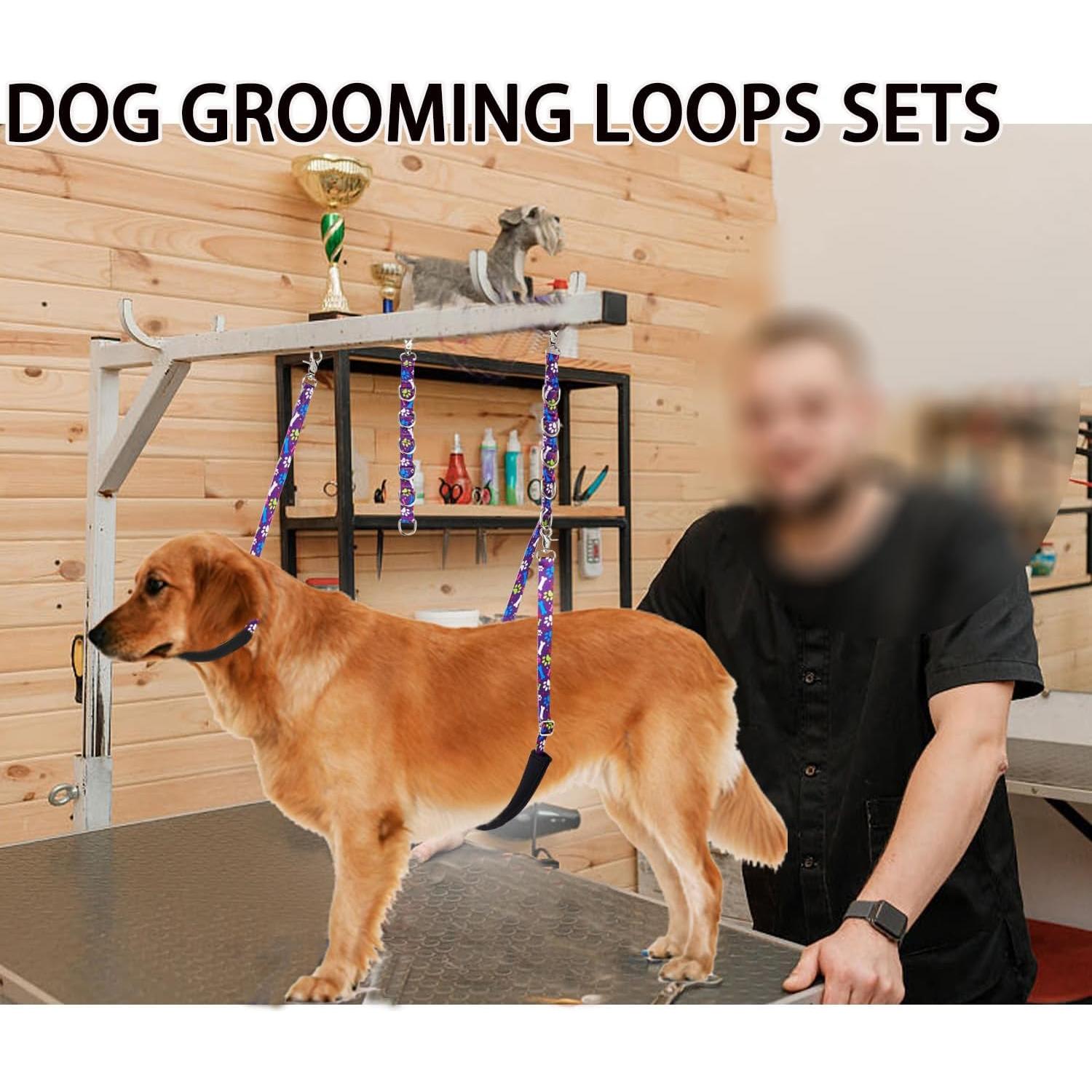 Correa de Barriga para Aseo de Perros FURSDOLY Verde Ajustable