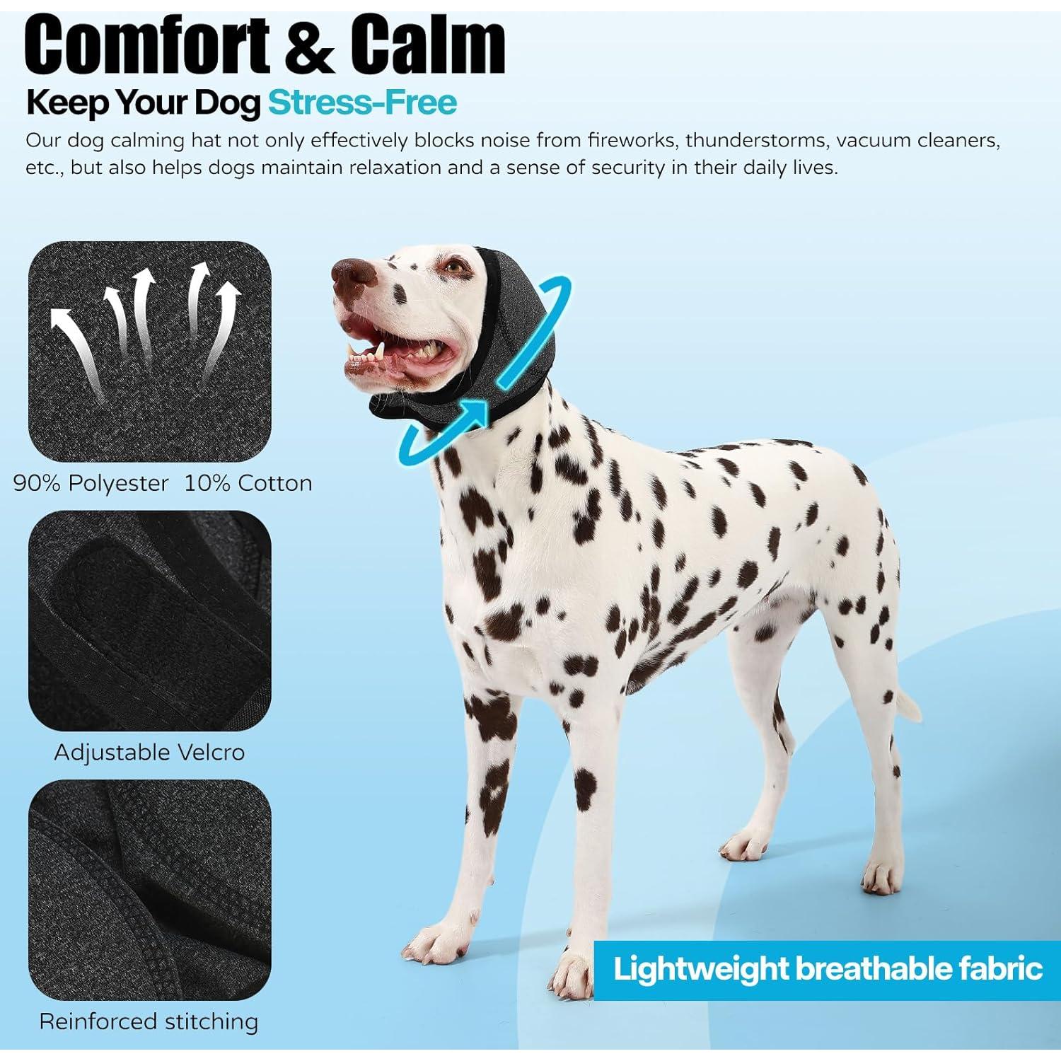 Orejeras para Perros AOOLMOL - Protección Auditiva y Alivio de Ansiedad