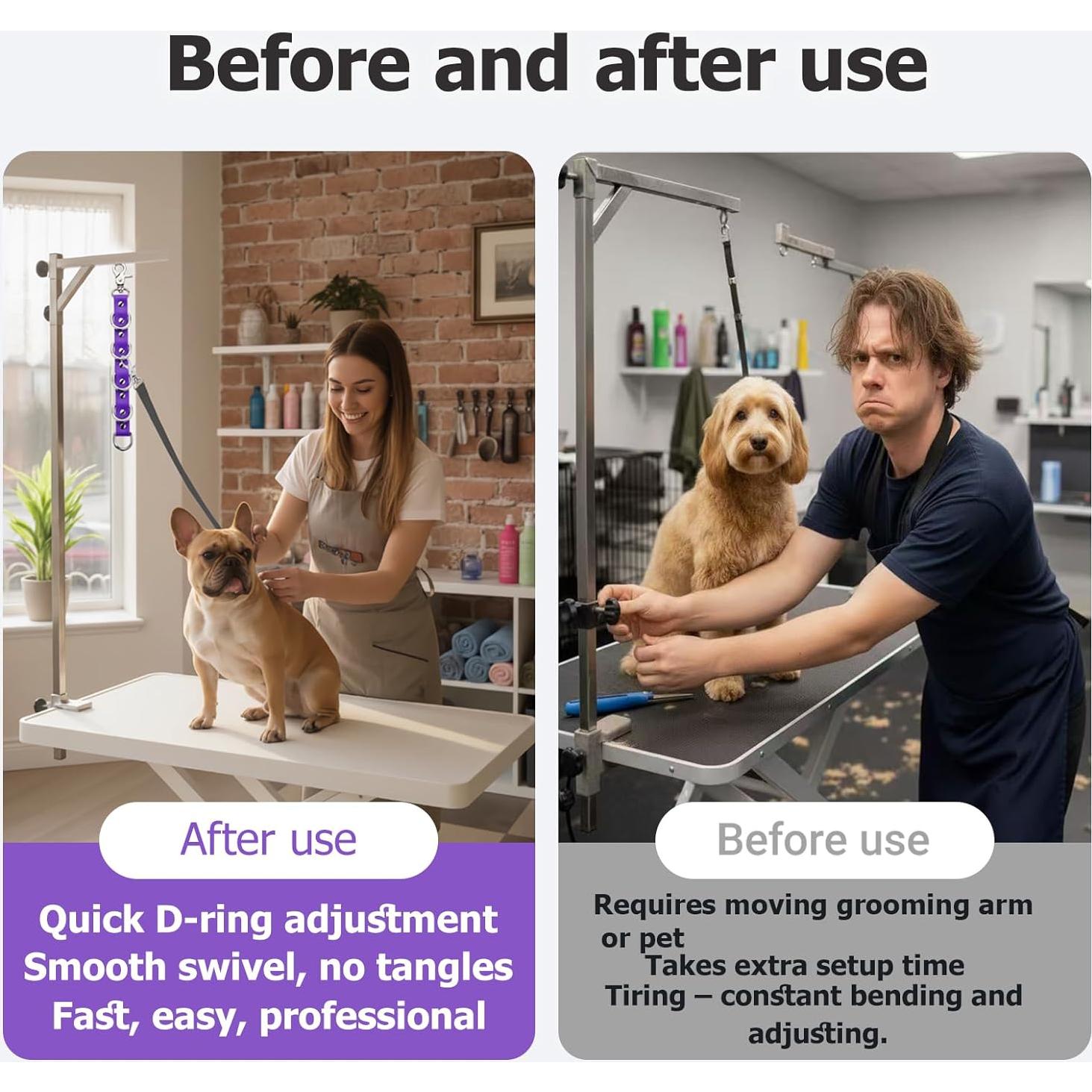 Correa de Extensión para Aseo de Perros DISCPETSEC 28 cm Azul