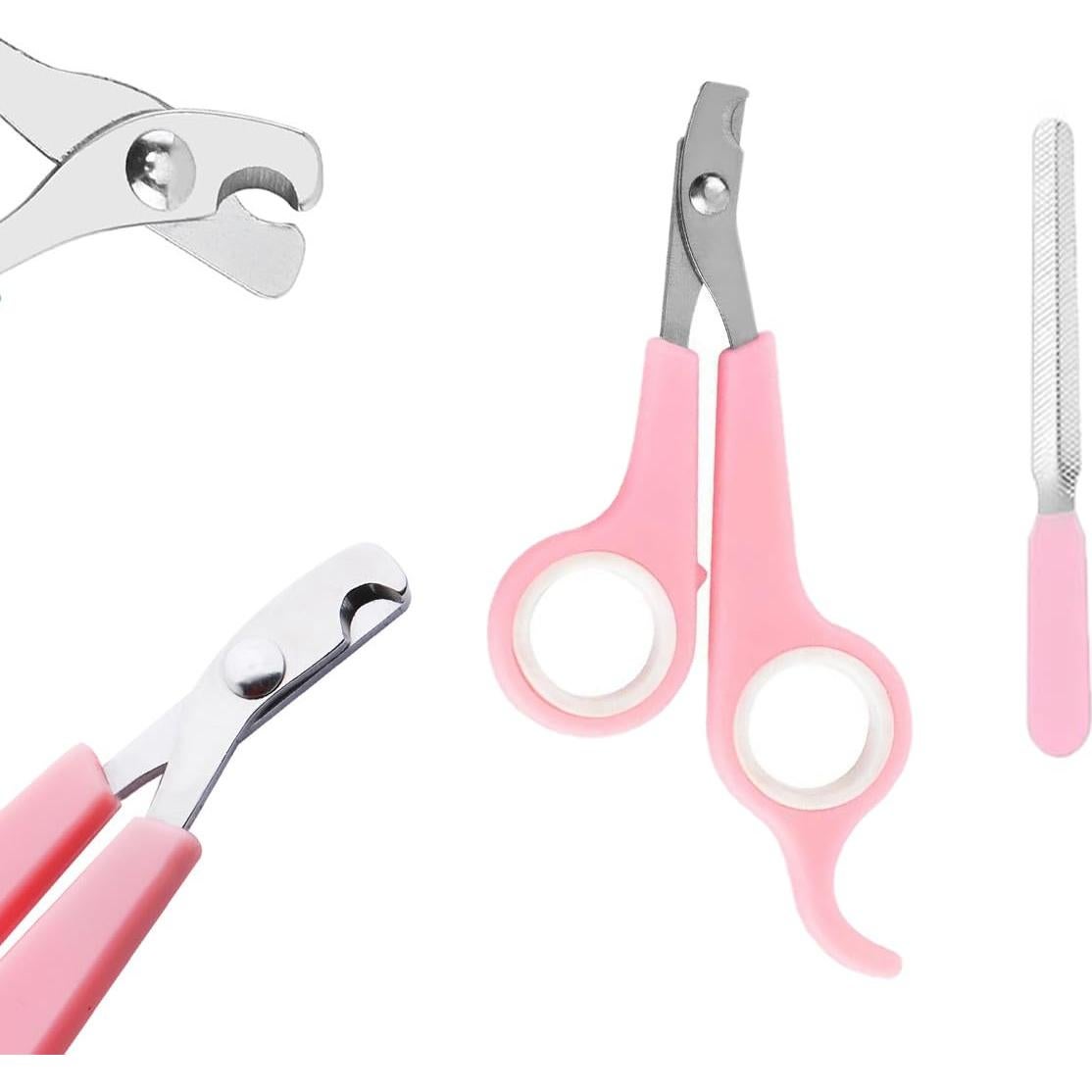 Kit de Aseo para Mascotas Pequeñas GEBER 9 Piezas Rosa