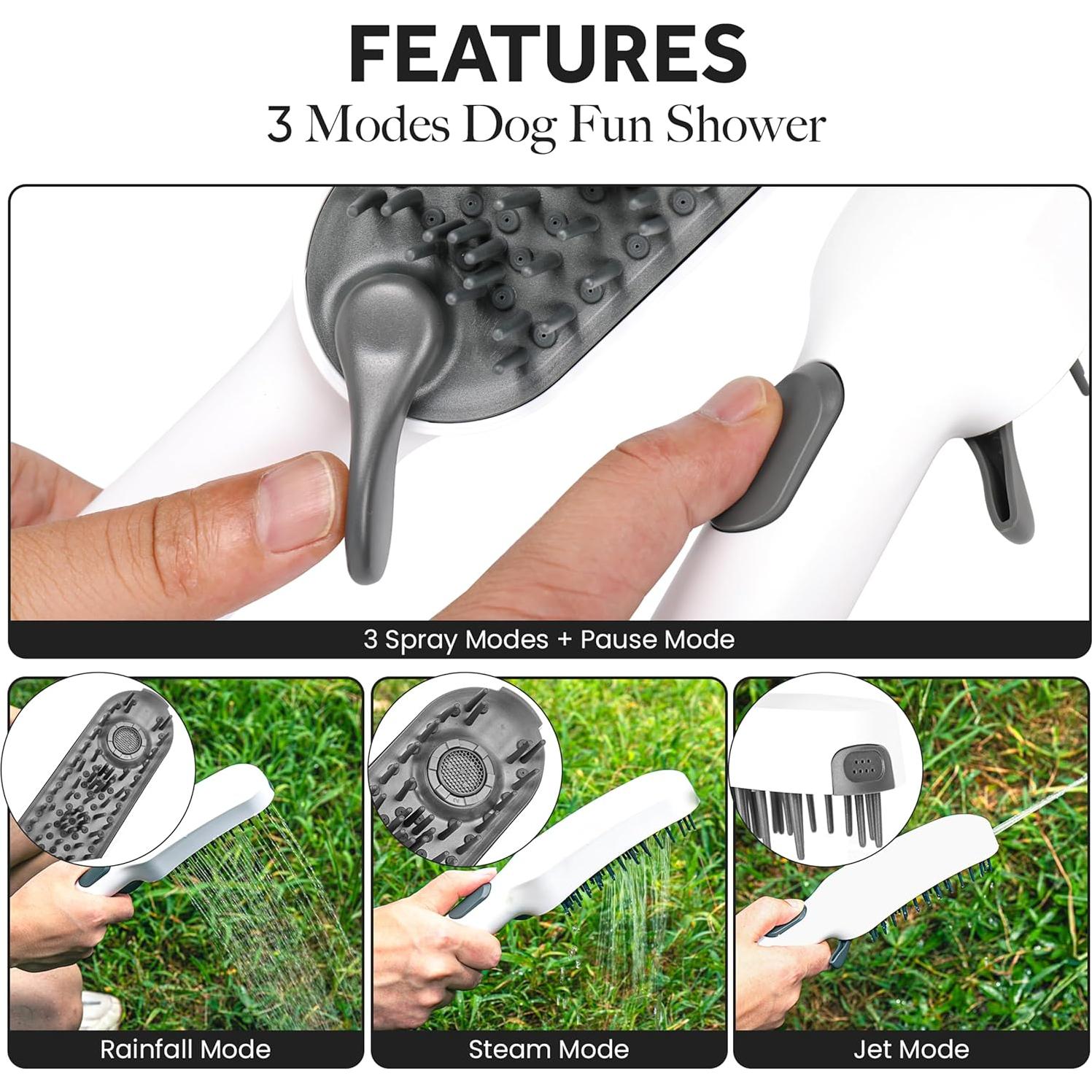 Accesorio de Ducha para Perros GROSNO con Manguera 2.44m