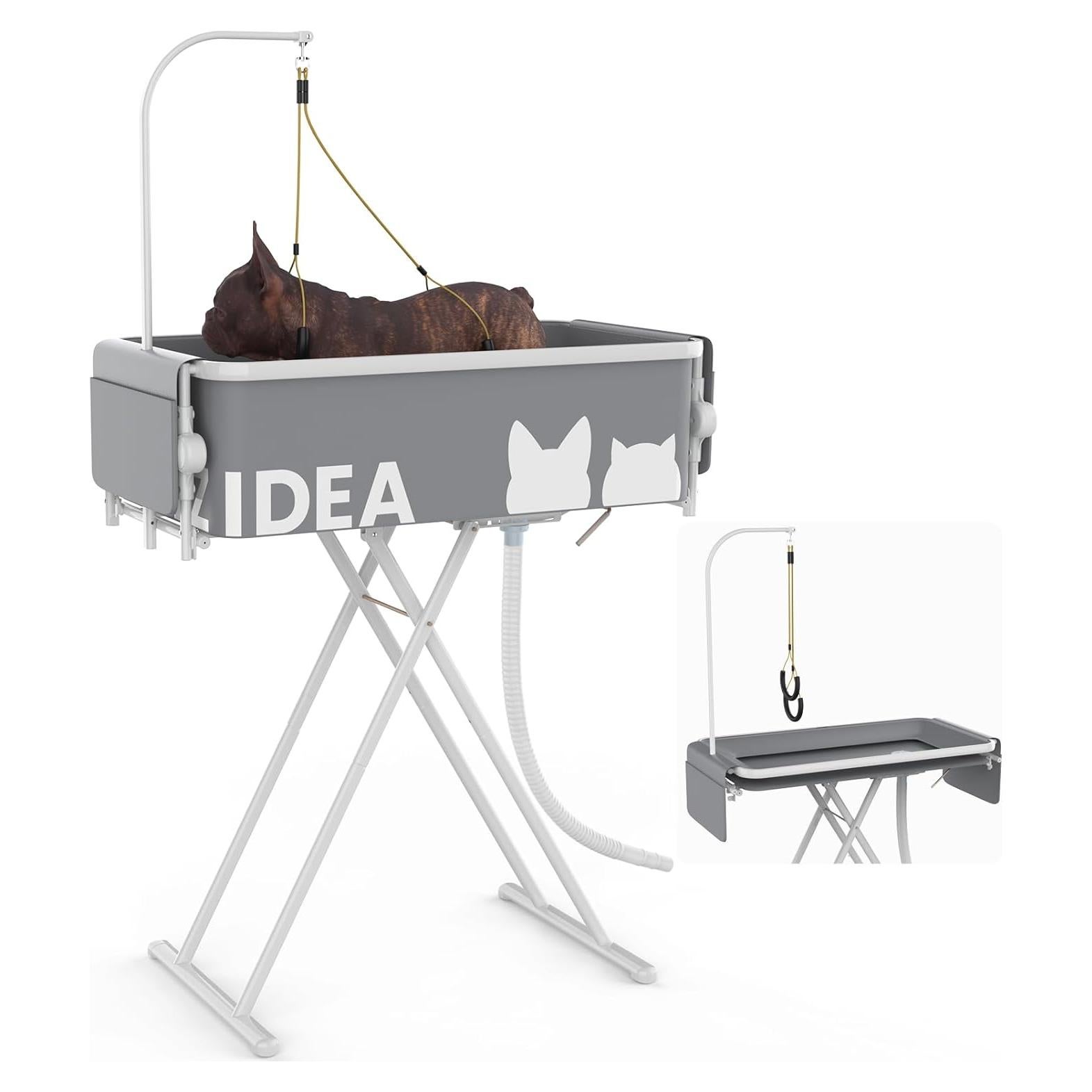 Bañera y Mesa de Aseo Portátil PAWZIDEA 2 en 1 84 cm