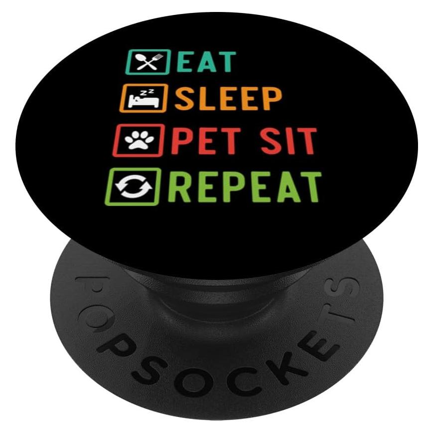 PopSockets PopGrip Adhesivo Cuidado de Mascotas Negro