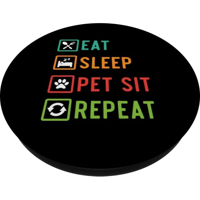PopSockets PopGrip Adhesivo Cuidado de Mascotas Negro