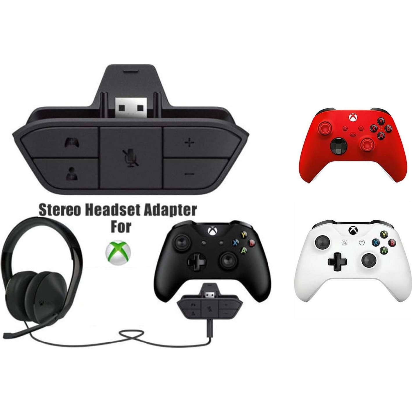 Adaptador de Auriculares Estéreo Plauduct para Xbox One/S/X