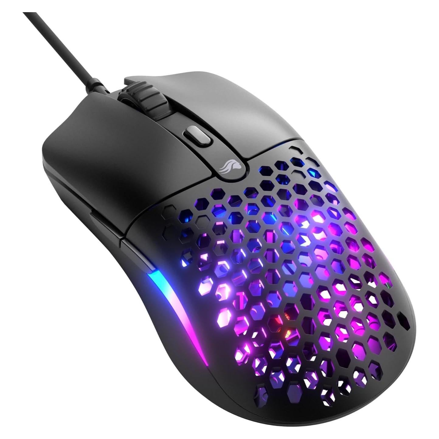 Ratón Gaming Glorious Modelo O Eterno - 6 Botones RGB, 55g