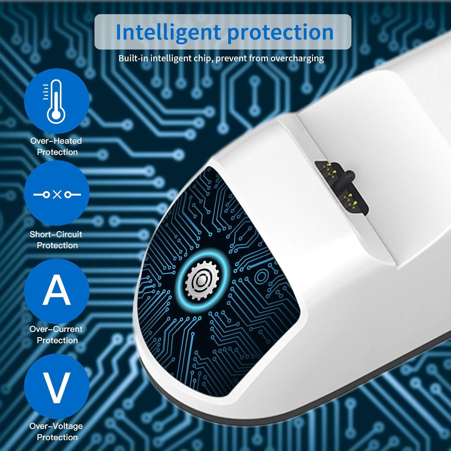 Cargador Doble NexiGo para Controlador PS5 con LED Blanco