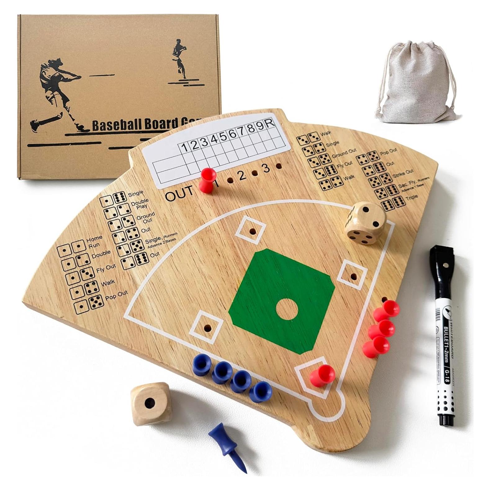 Juego de Mesa de Béisbol Deartisan Modelo 4 Madera Original